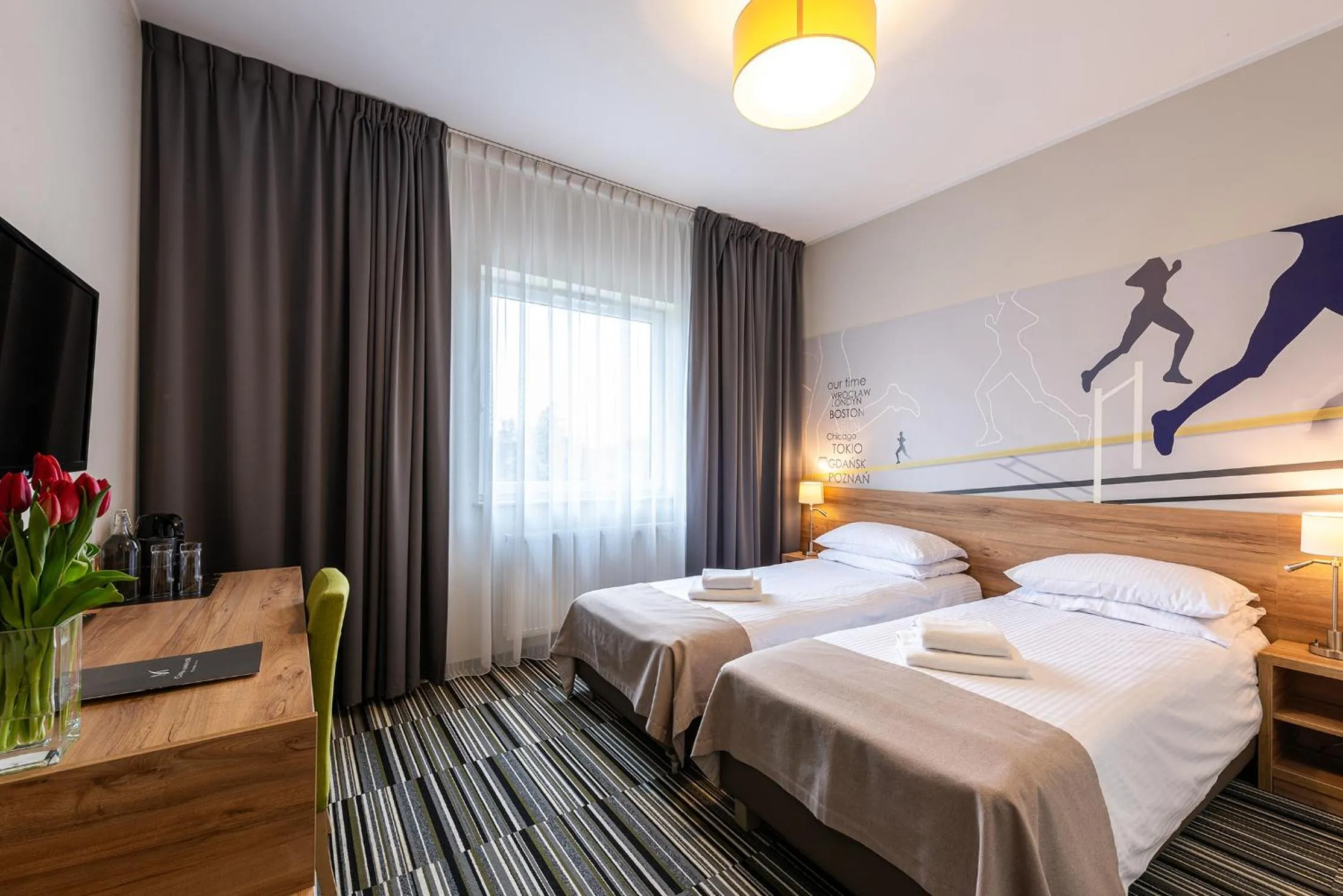 Bed in Hotel Maraton