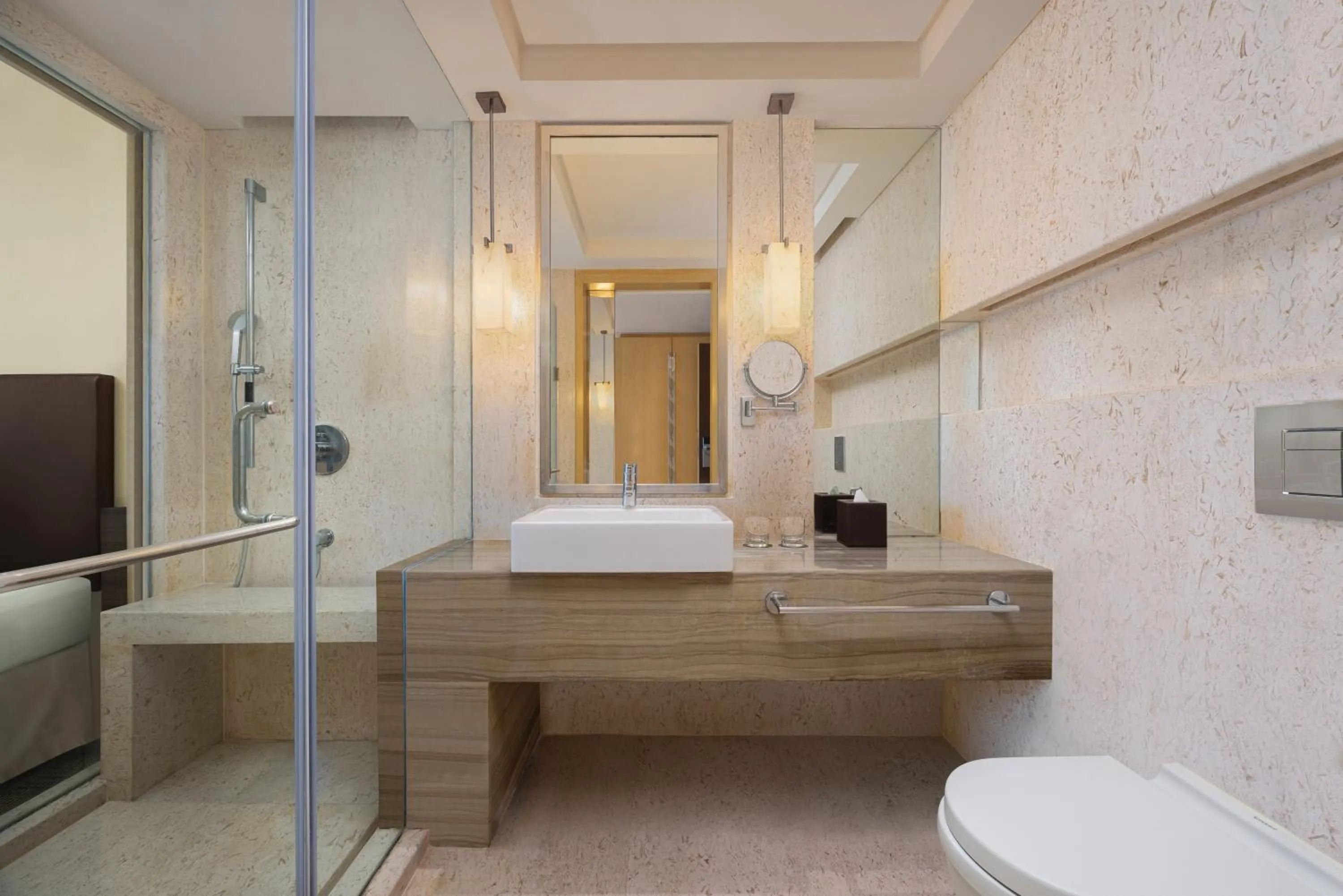 Bathroom in Courtyard by Marriott Bilaspur