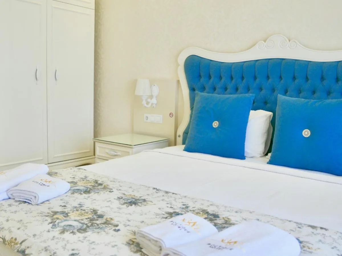 Bed in Göcek Naz Hotel