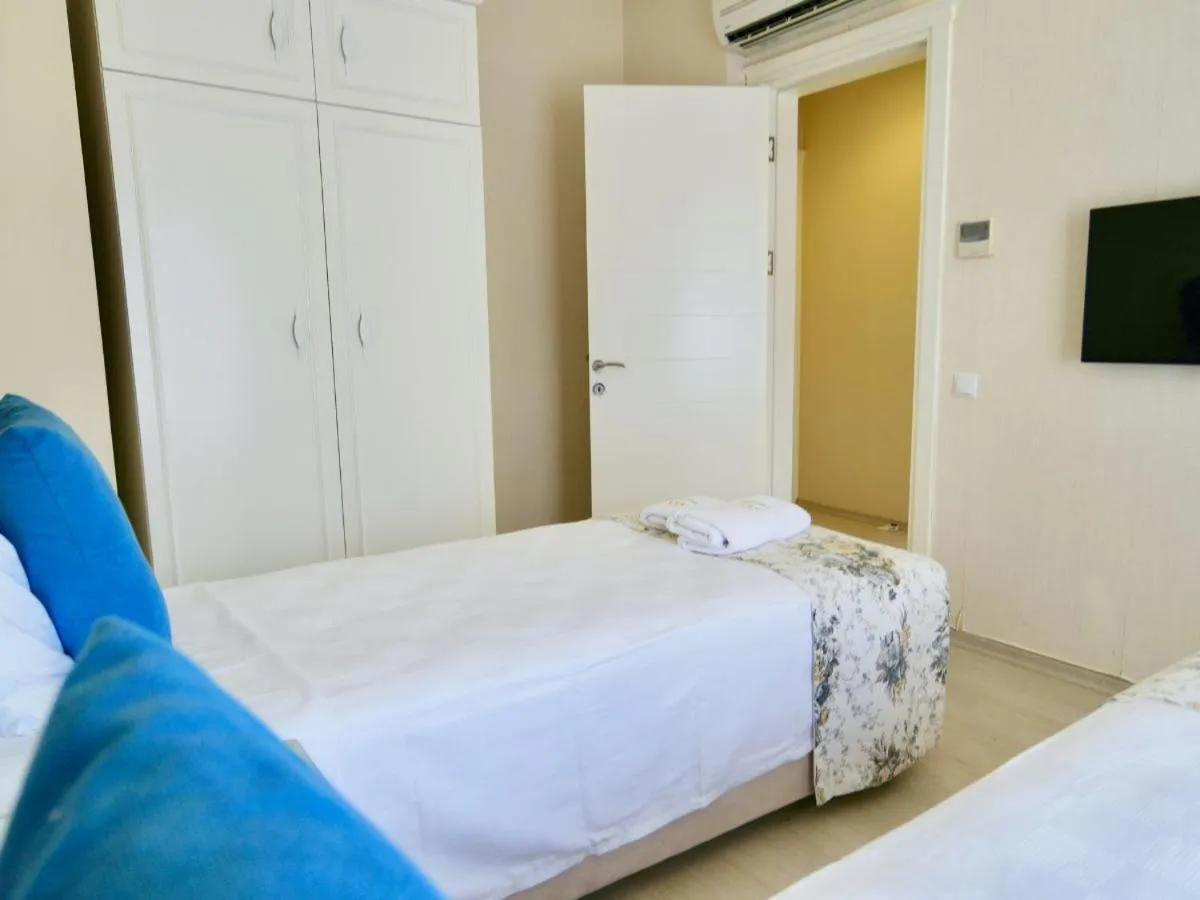 Bed in Göcek Naz Hotel