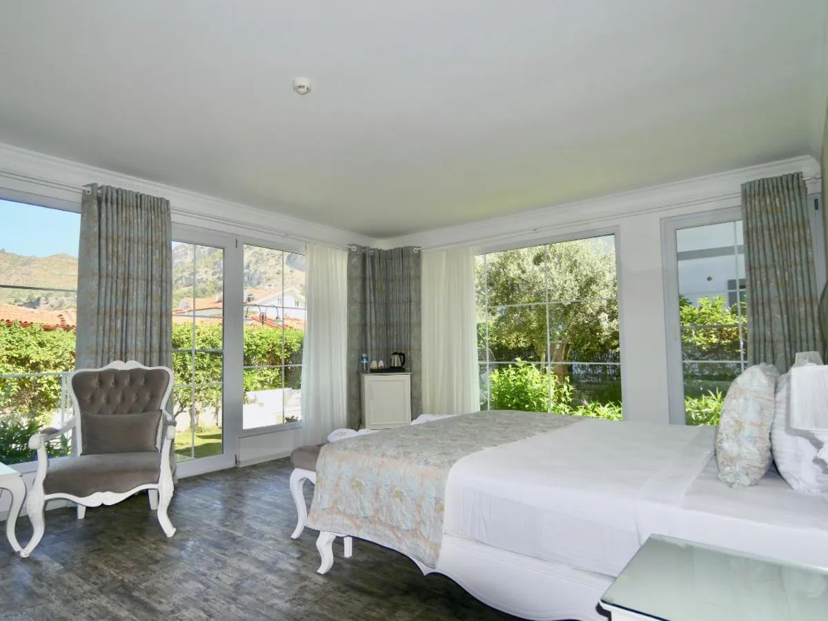 Bed in Göcek Naz Hotel