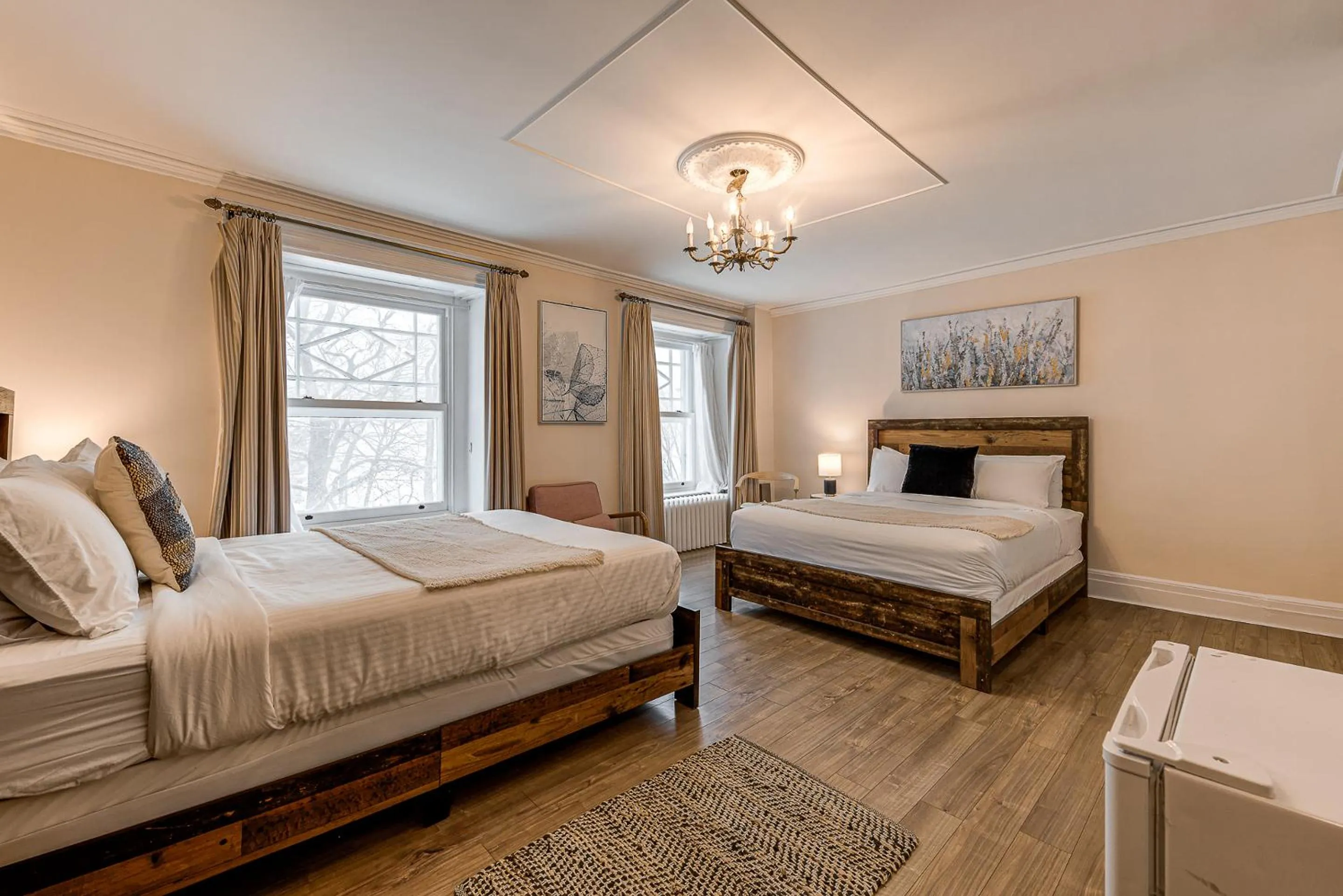 Bed in North House - Auberge La Chouette Hôtel Automatisé