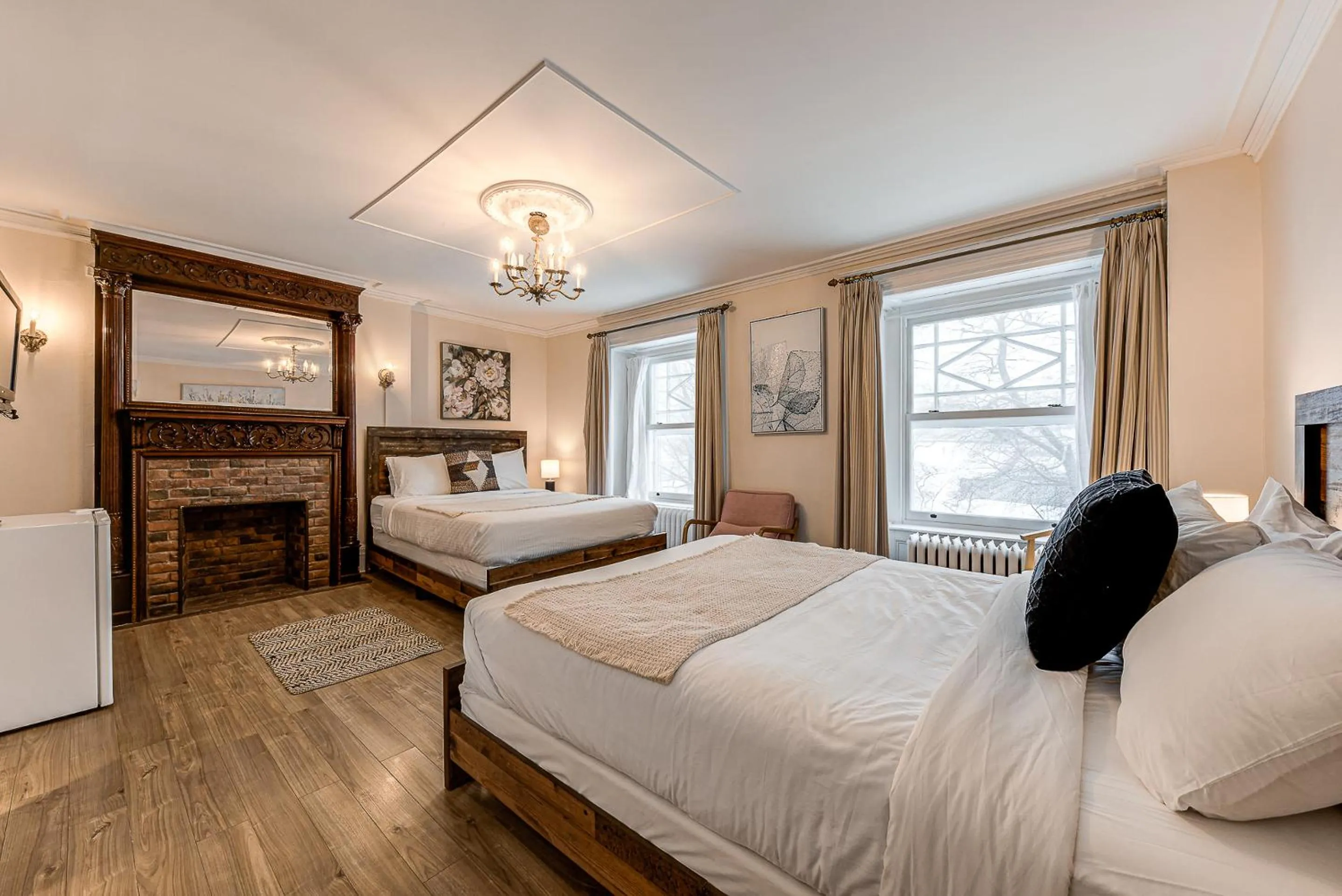 Bed in North House - Auberge La Chouette Hôtel Automatisé