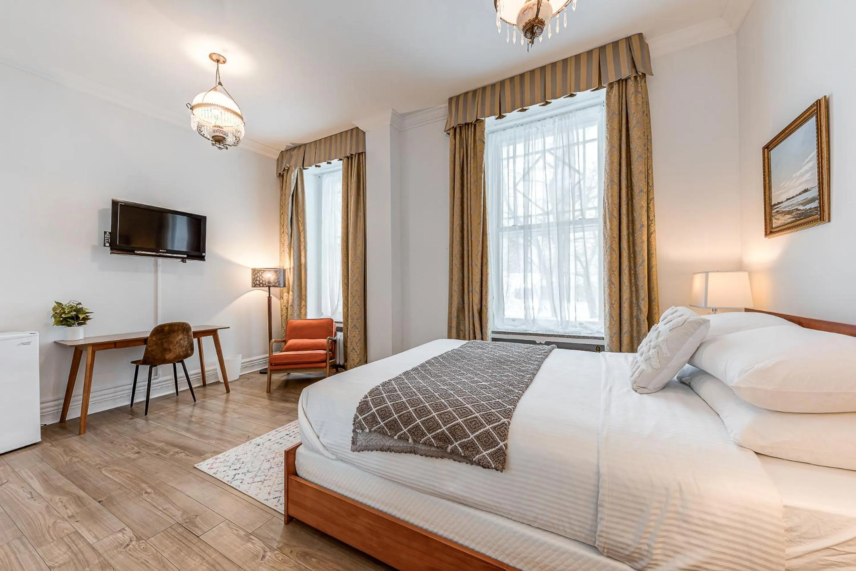 Bed in North House - Auberge La Chouette Hôtel Automatisé