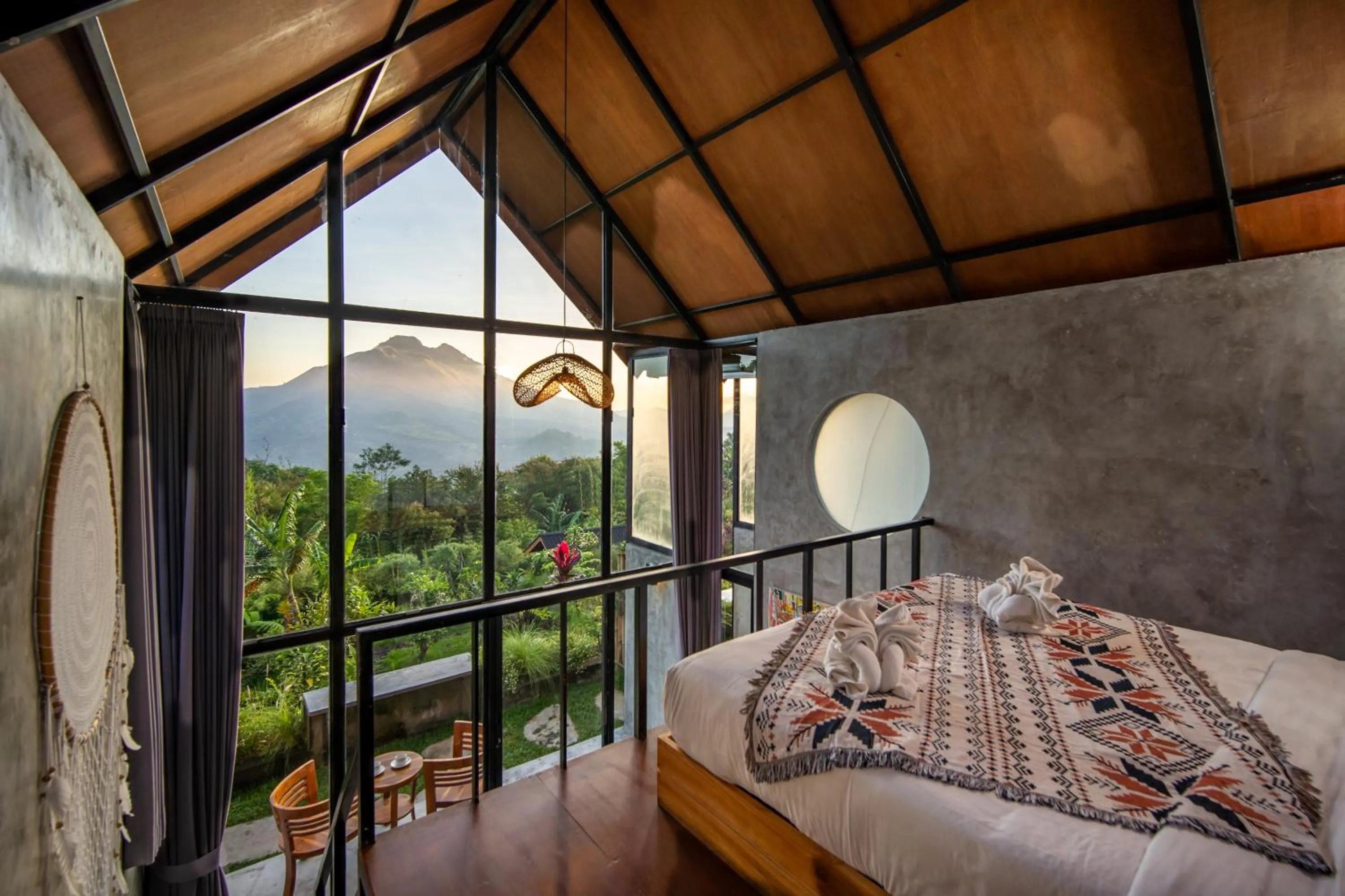 View (from property/room), Bed in Mountain Peak Kintamani