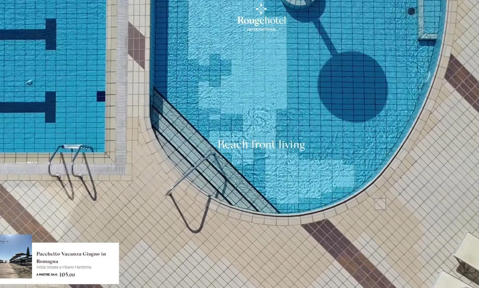 Pool view in Rouge Hotel International