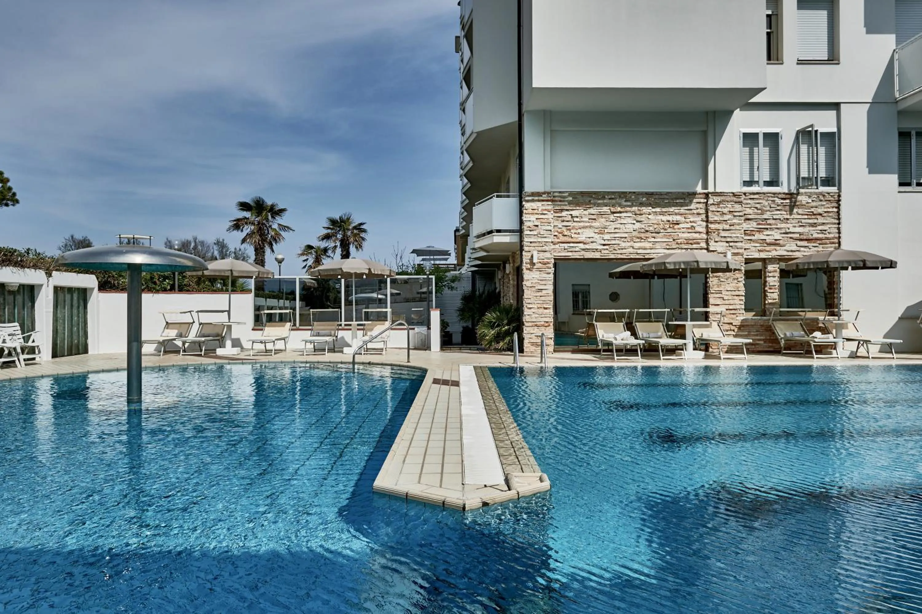 Pool view in Rouge Hotel International