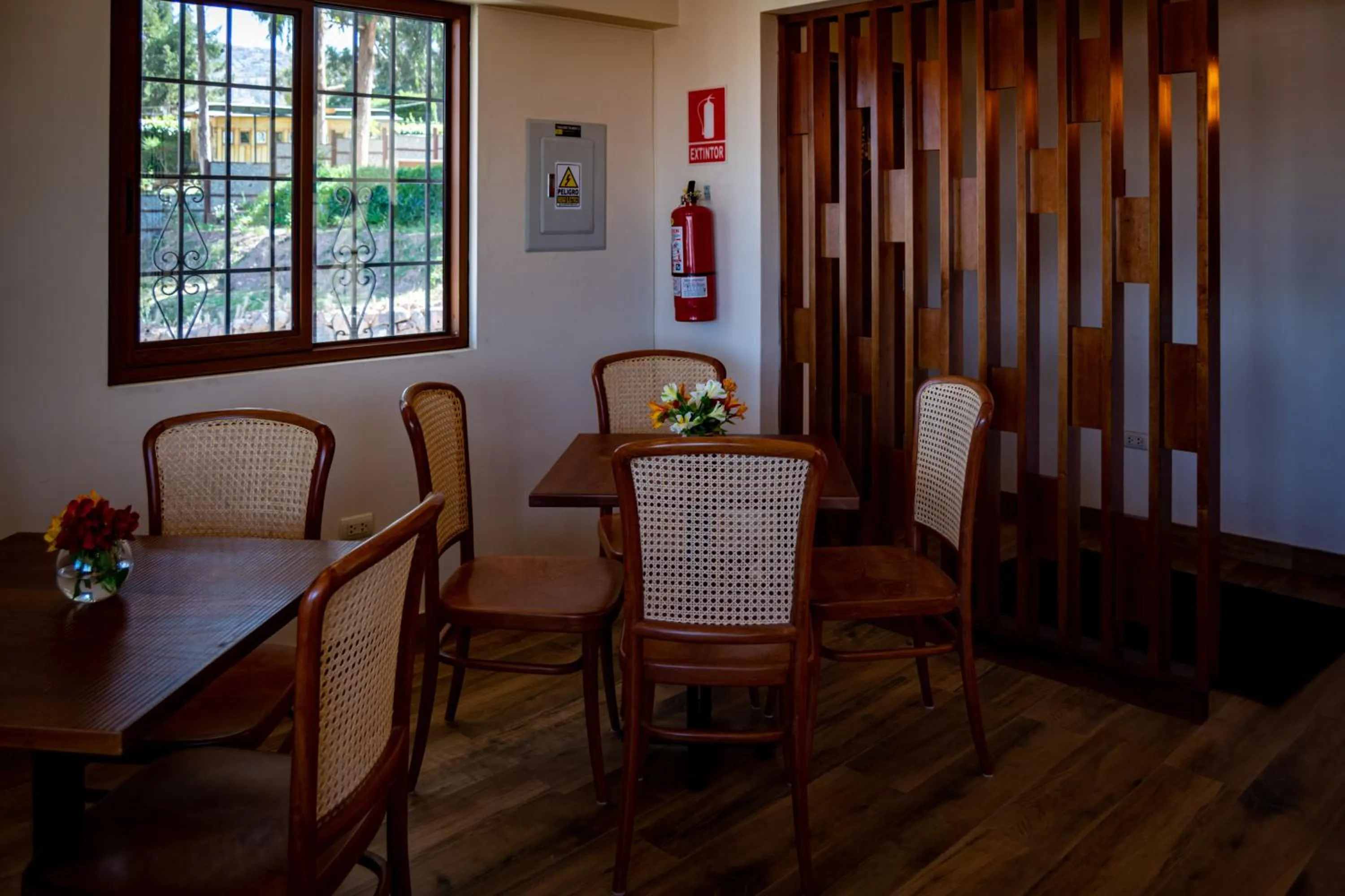 Seating area in Inkantari Boutique Hotel