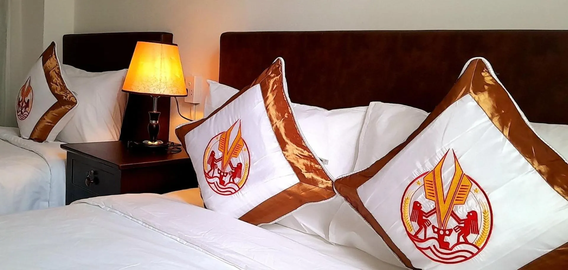 Bed in THE RICE HOTEL