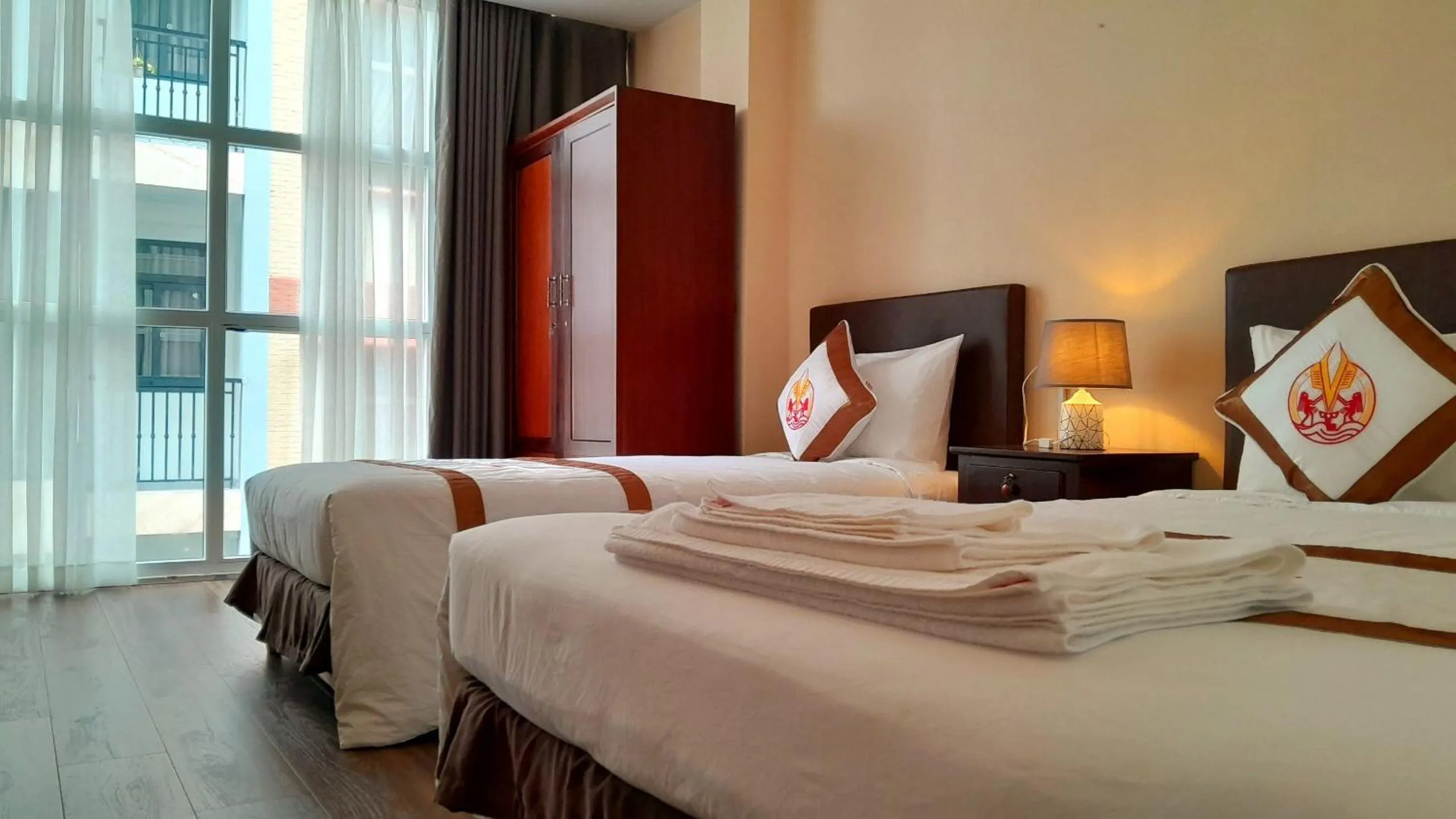 Bed in THE RICE HOTEL