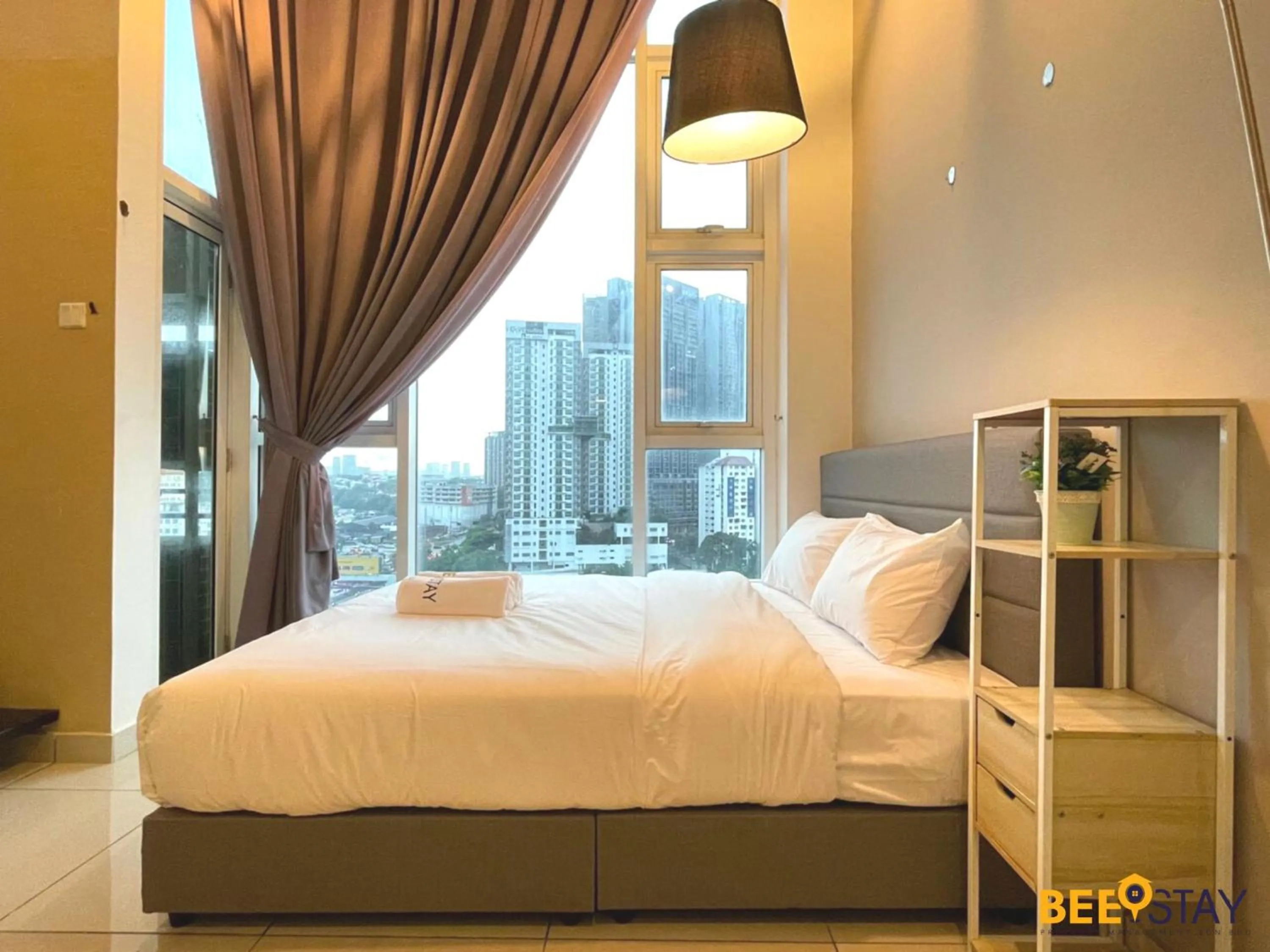 Photo of the whole room, Bed in The Scott Garden Kuala Lumpur by BeeStay Management