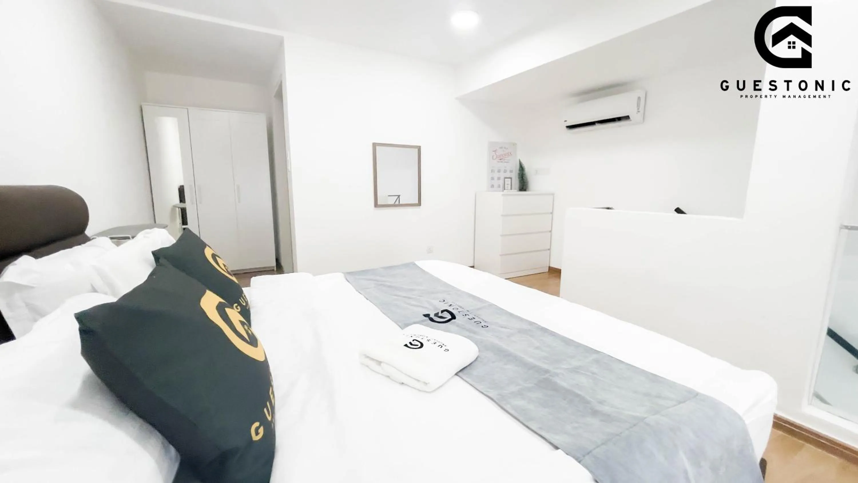 Bed in EkoCheras Cozy Suite by GUESTONIC