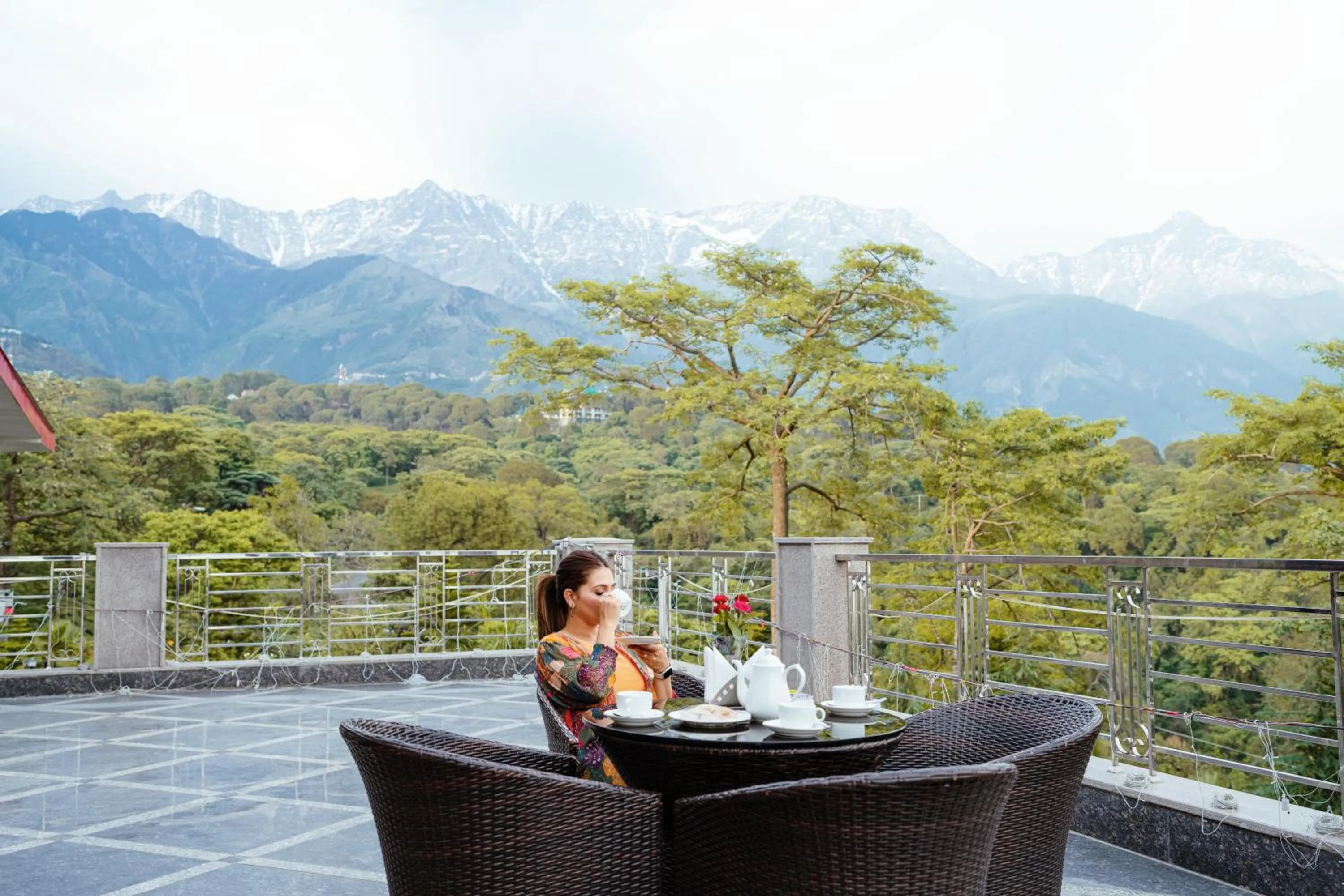 Balcony/Terrace in Dhauladhar Heights Resort