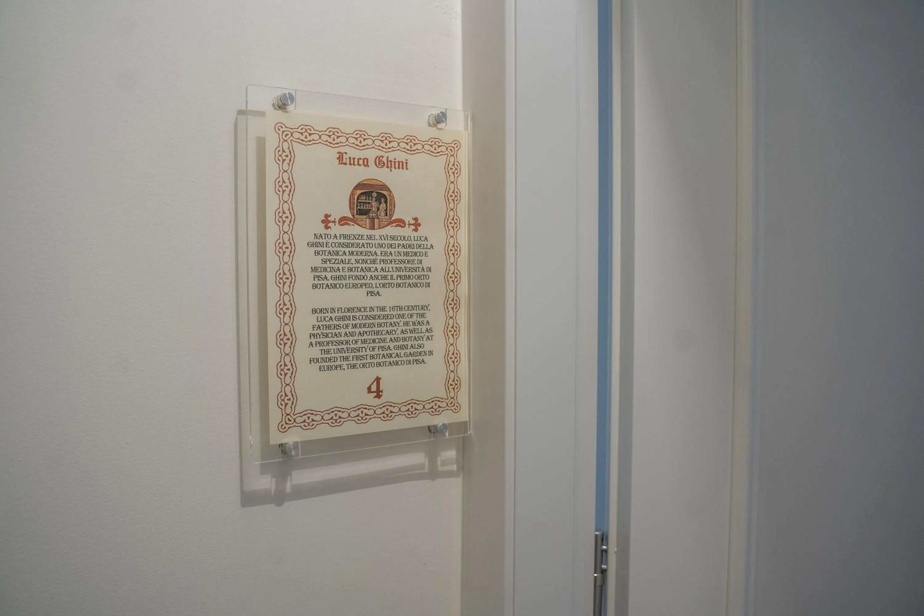 Decorative detail in Residenza degli Speziali