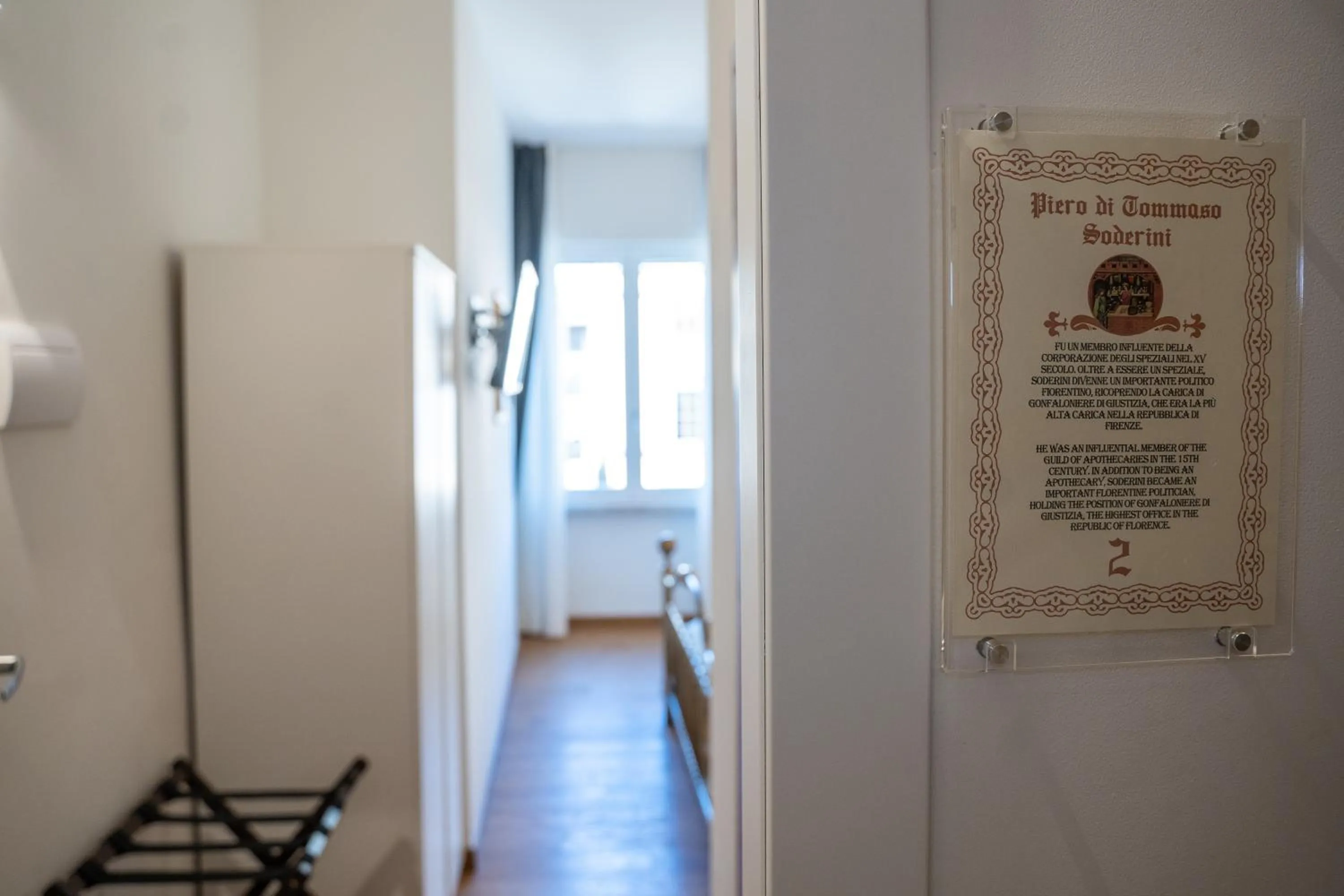 Decorative detail in Residenza degli Speziali