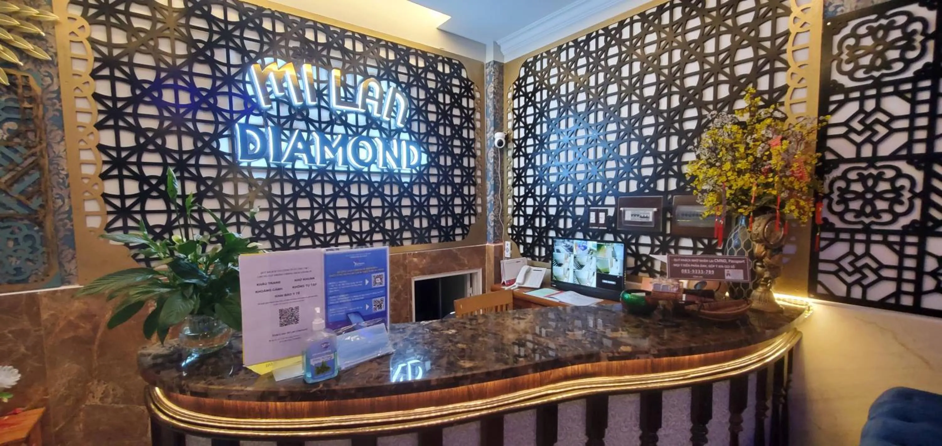Lobby or reception in Milan Diamond Hotel