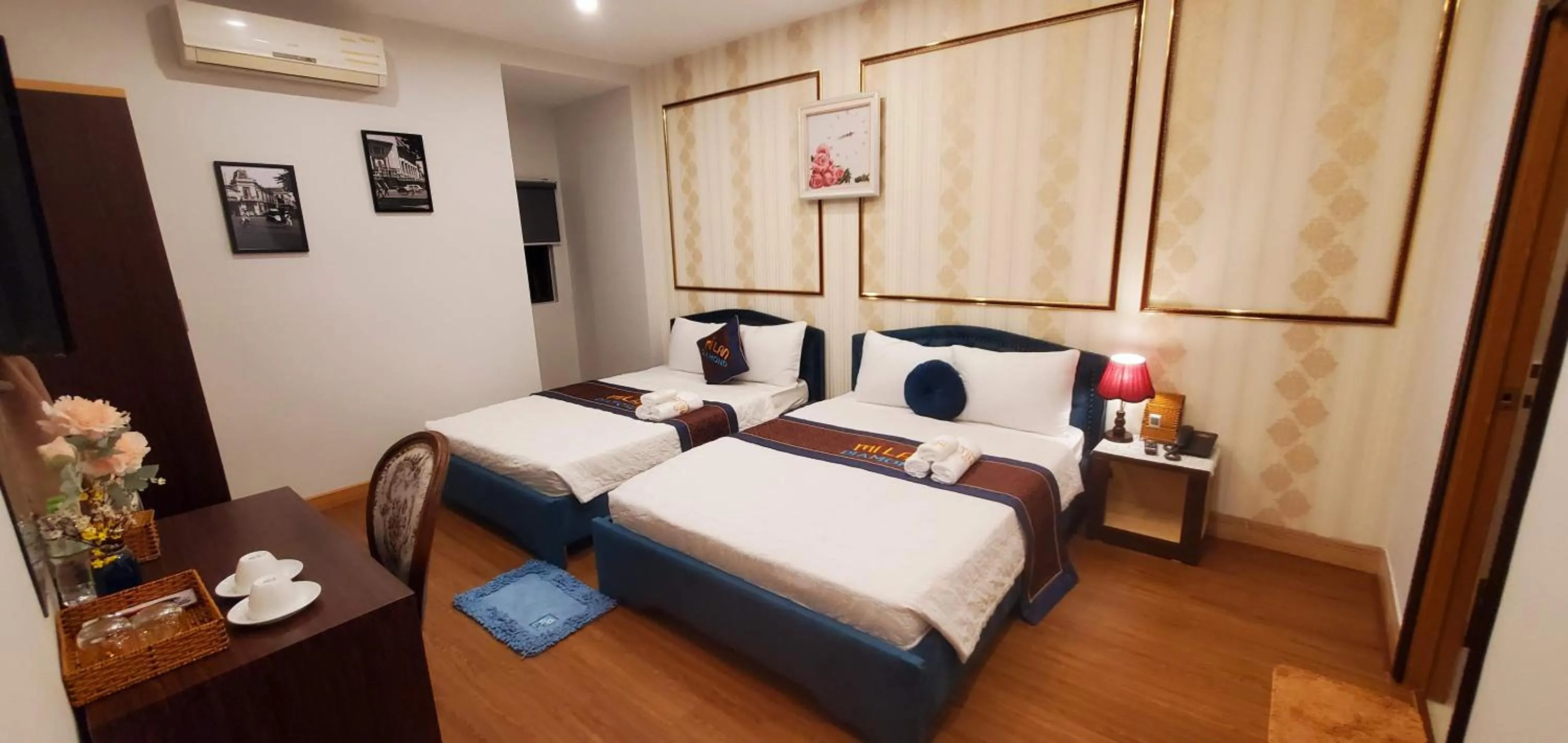 Photo of the whole room, Bed in Milan Diamond Hotel