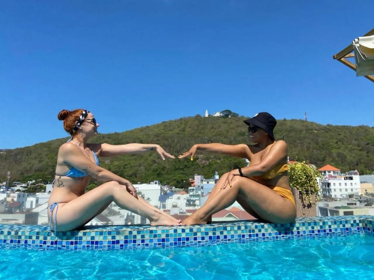 People in Milan Corner Hotel