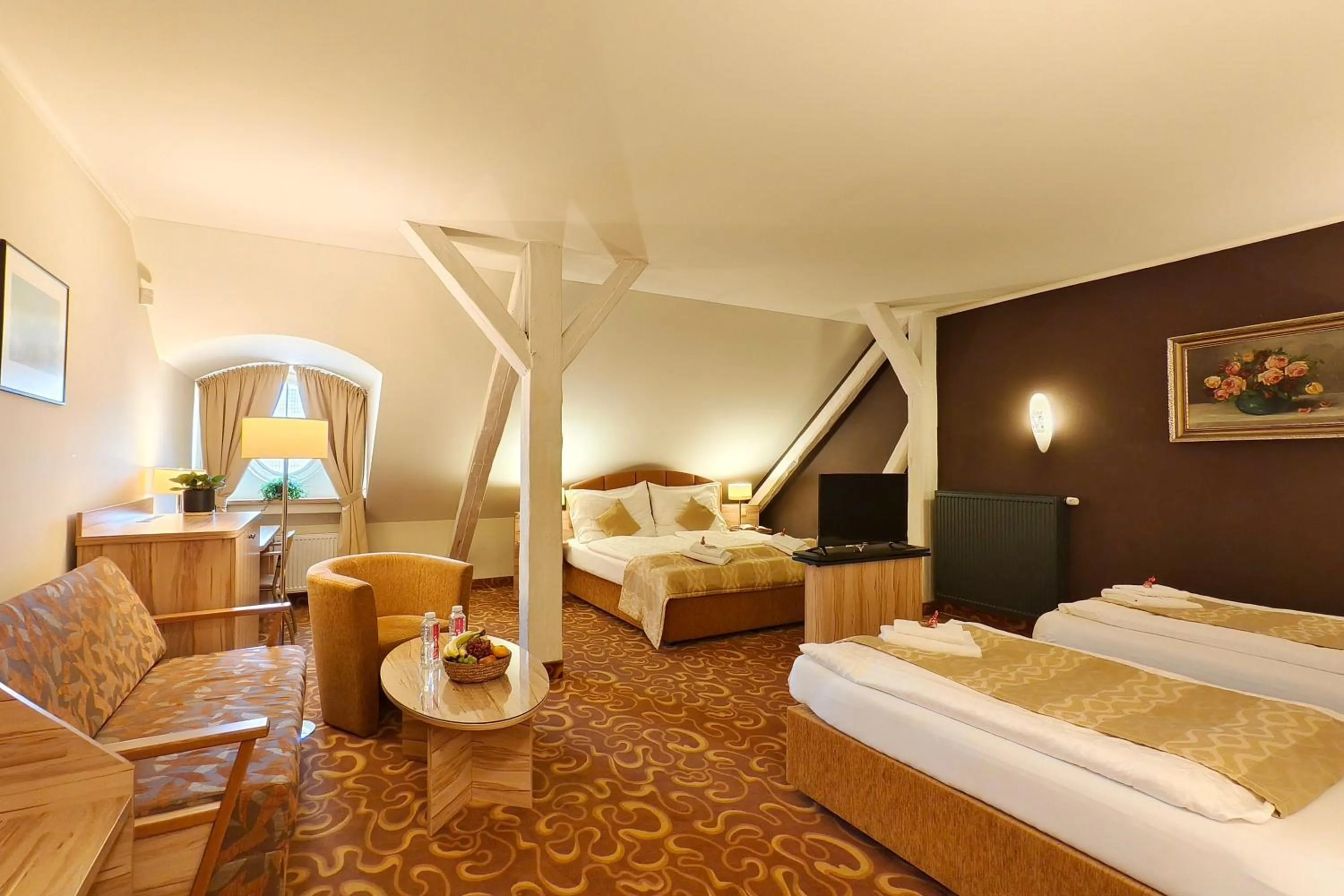 Bed in Hotel Zlatá Včela