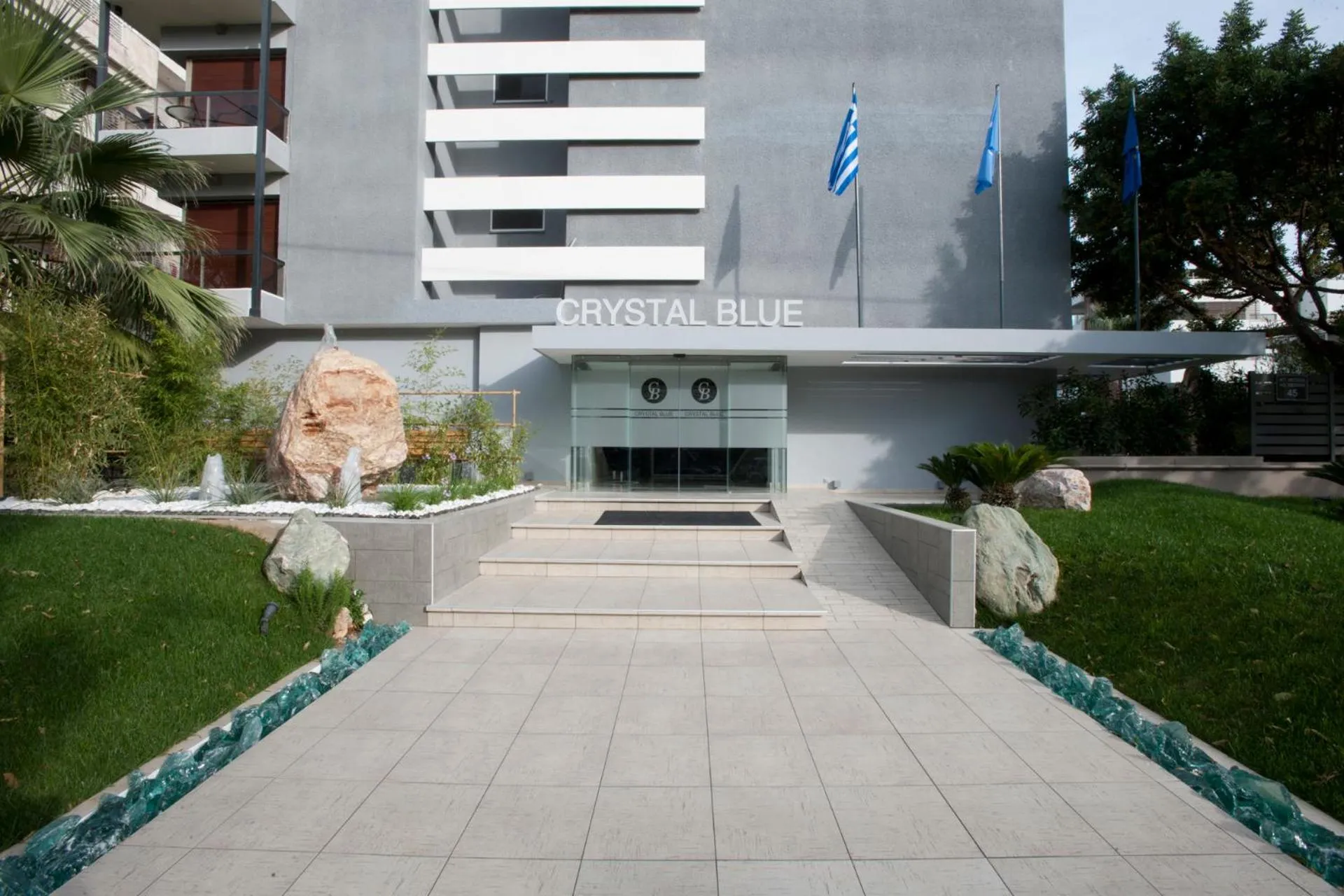 Facade/entrance in The Crystal Blue Hotel