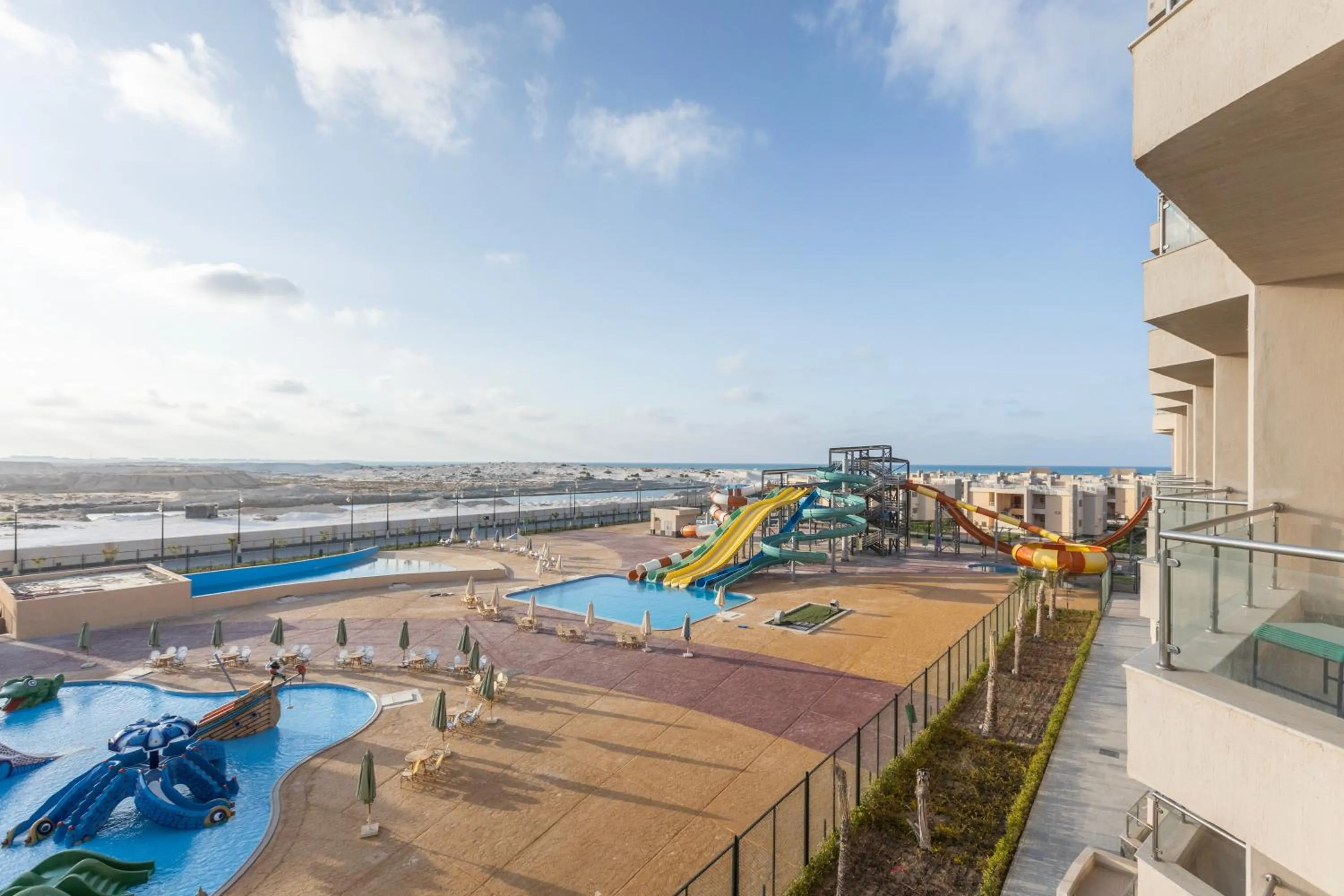 Aqua park in Gewan Resort New Alamein