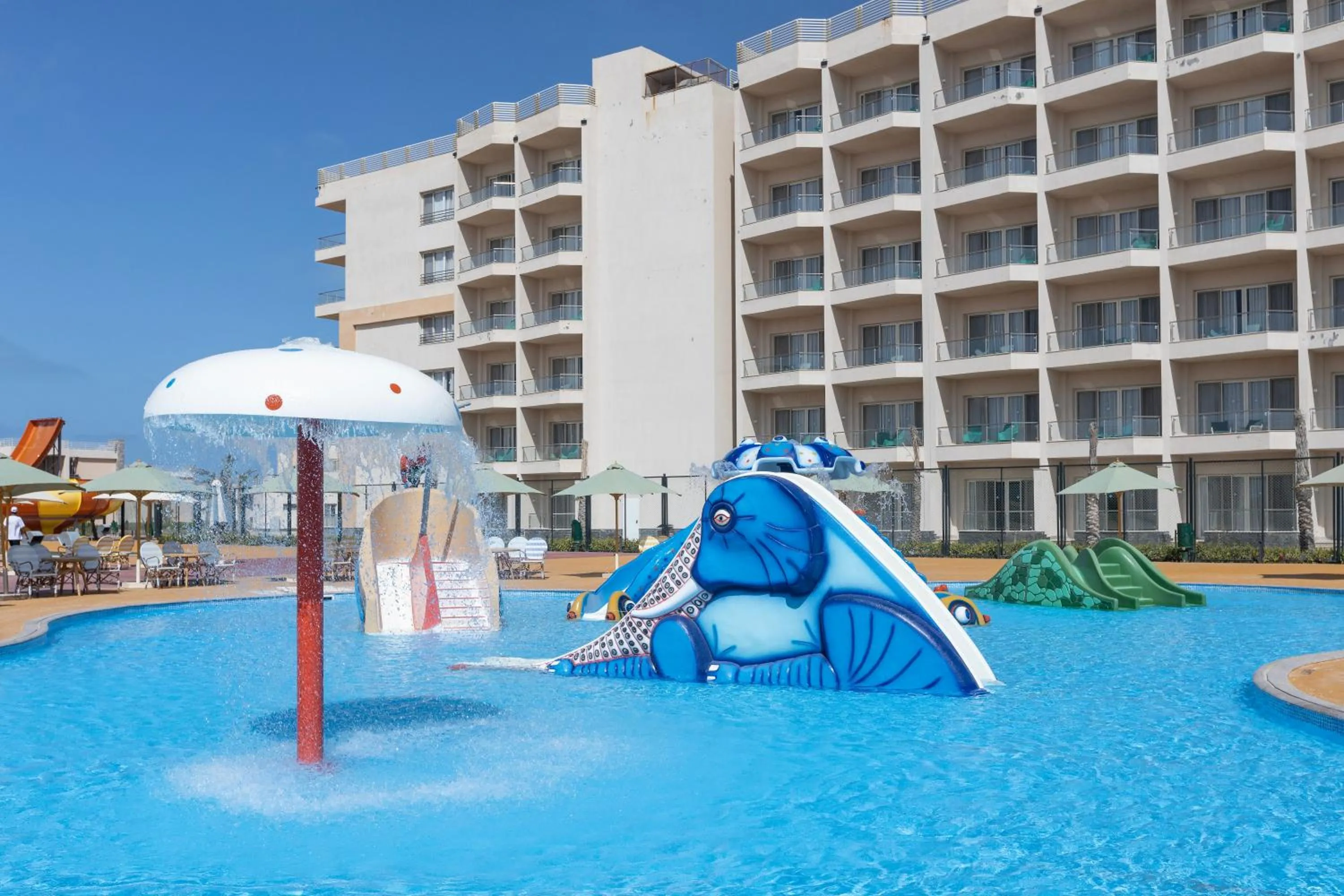 Aqua park in Gewan Resort New Alamein
