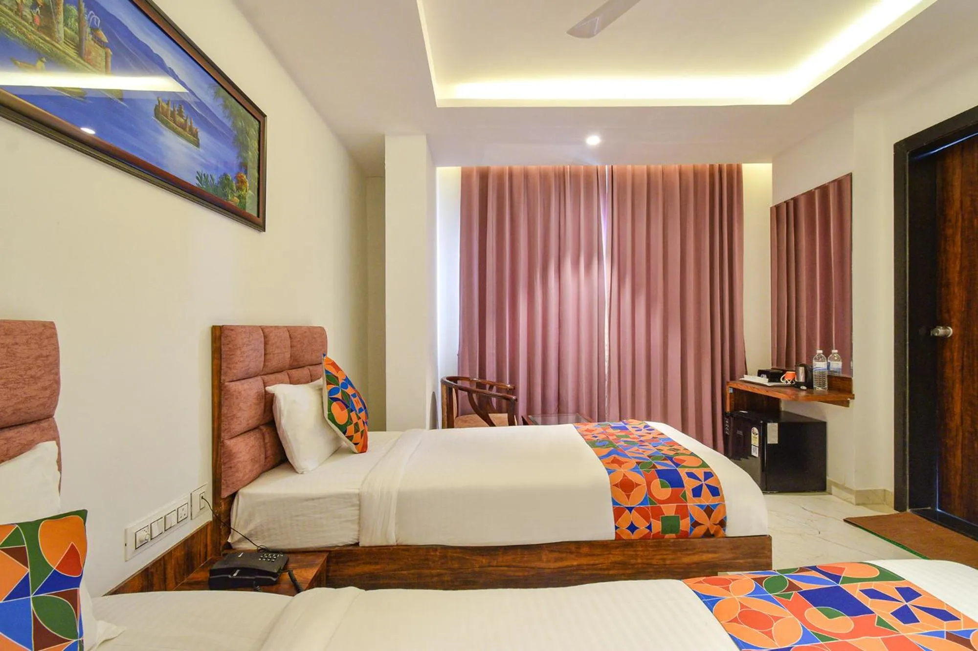 Bed in FabHotel Prime Prowell Apex