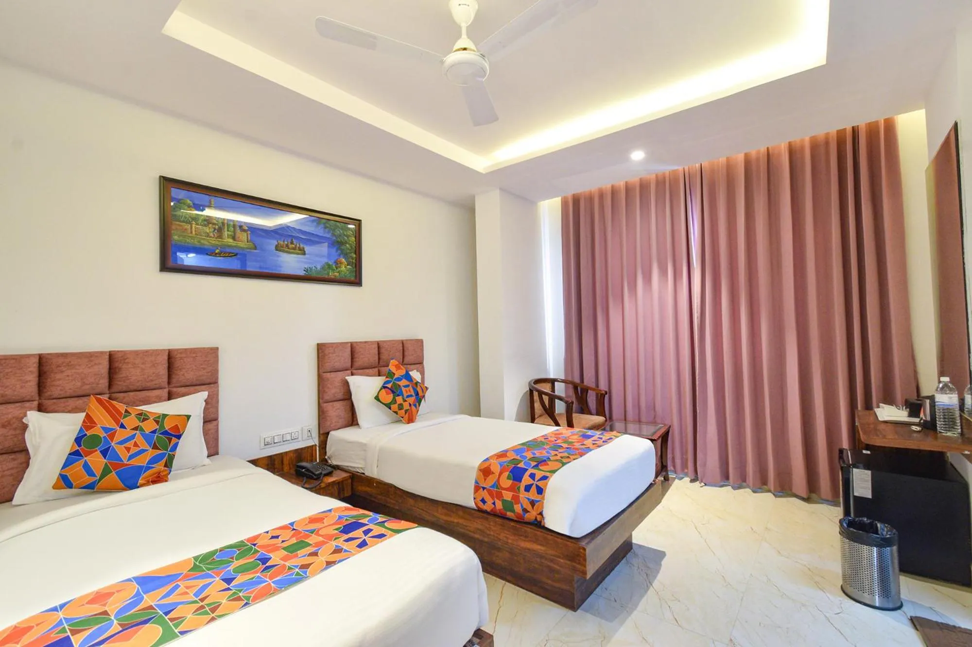 Bed in FabHotel Prime Prowell Apex