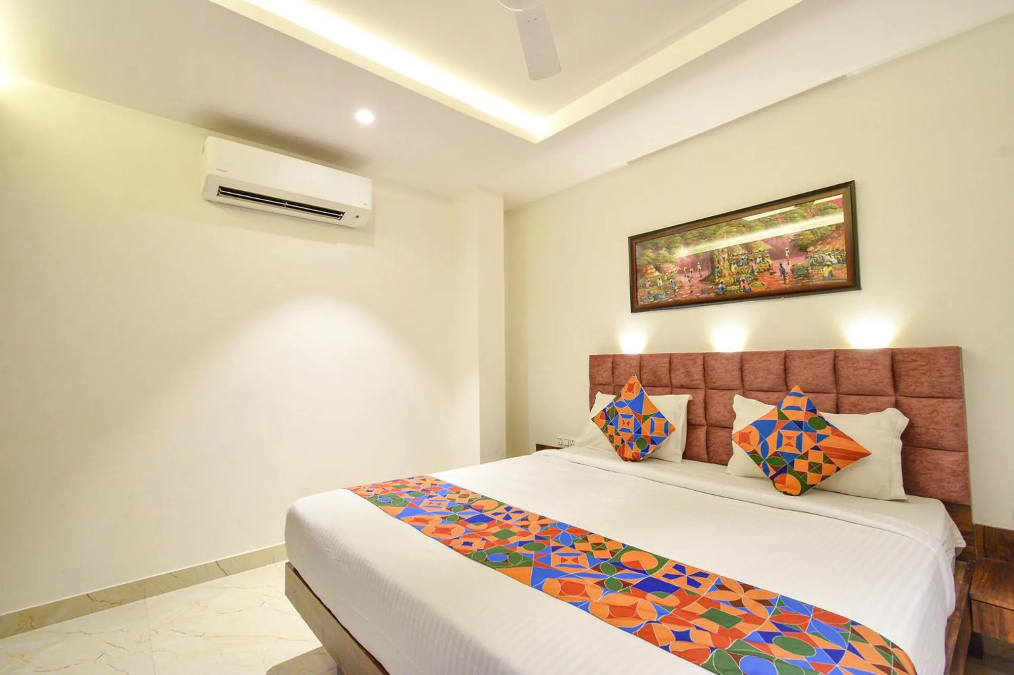 Bed in FabHotel Prime Prowell Apex