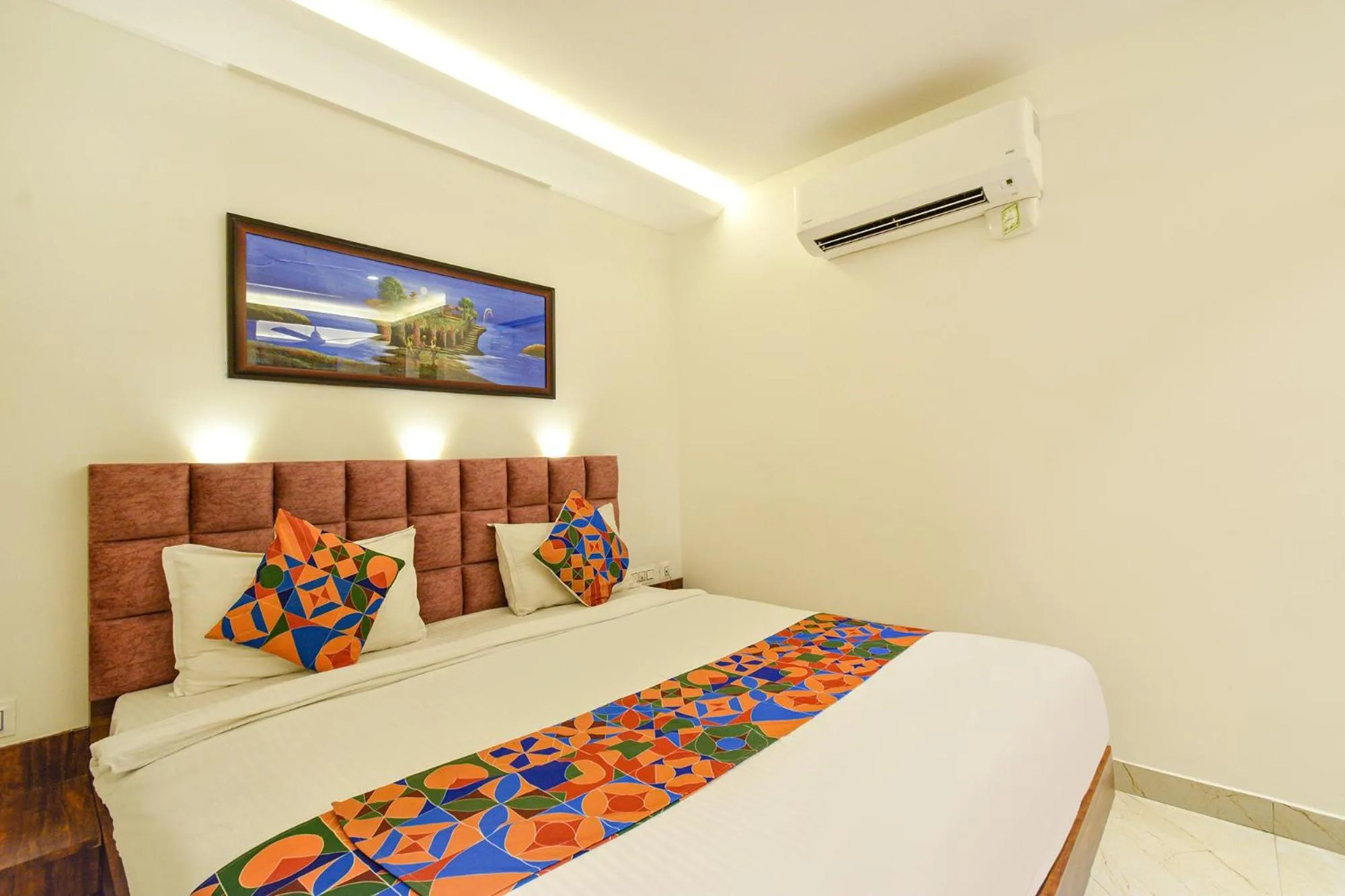 Bed in FabHotel Prime Prowell Apex