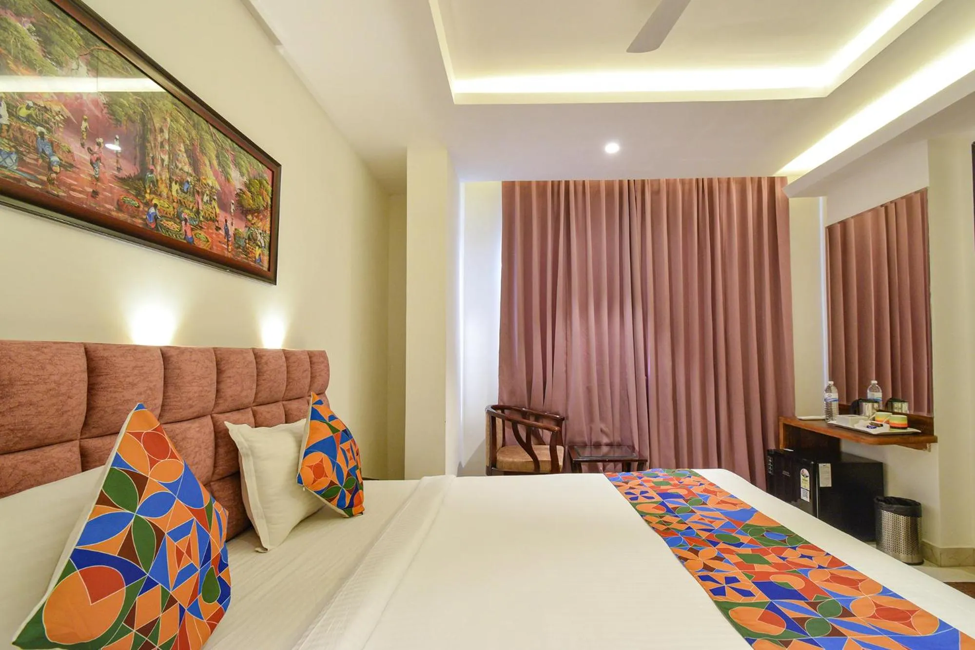 Bed in FabHotel Prime Prowell Apex