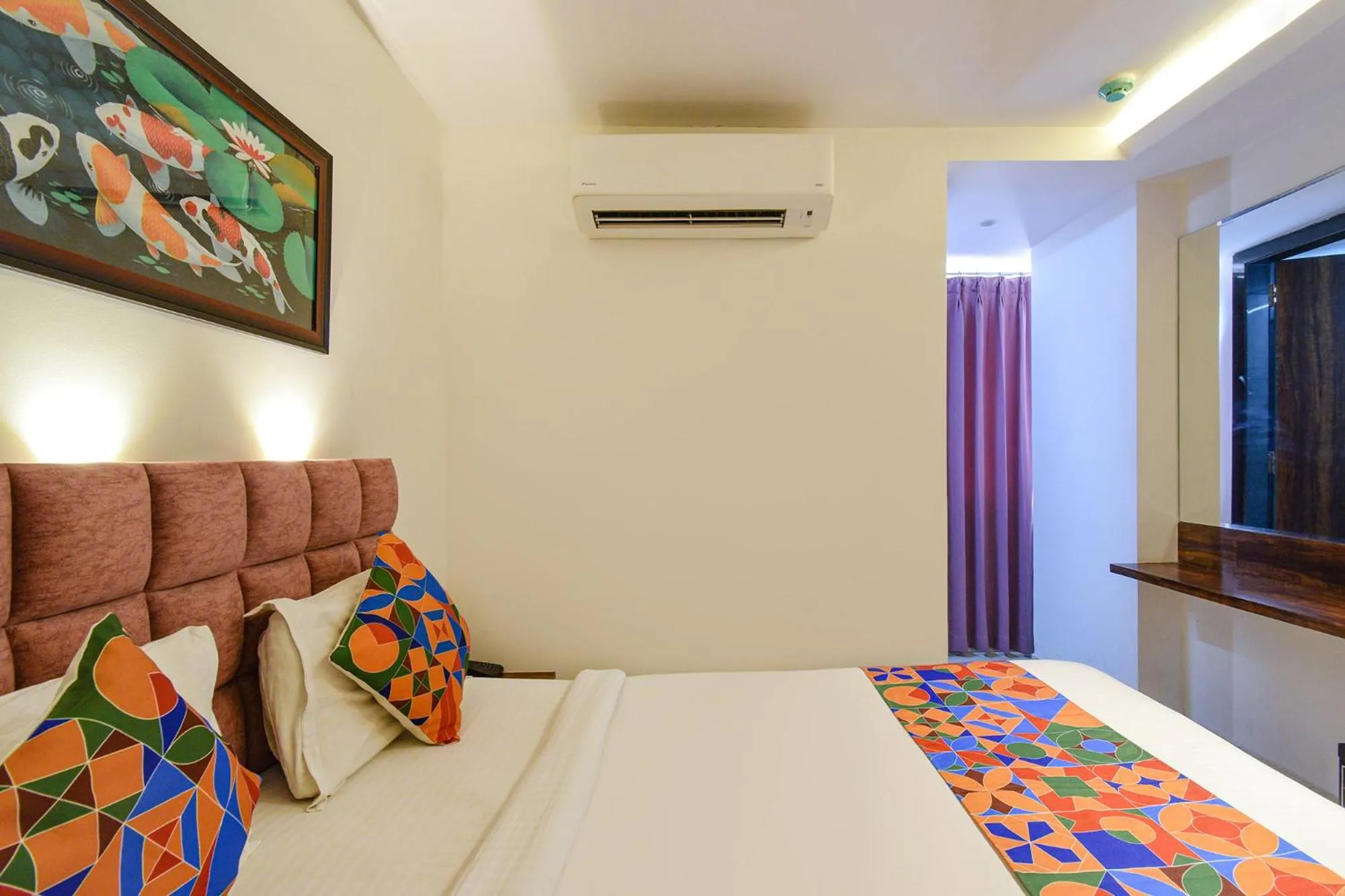 Bed in FabHotel Prime Prowell Apex