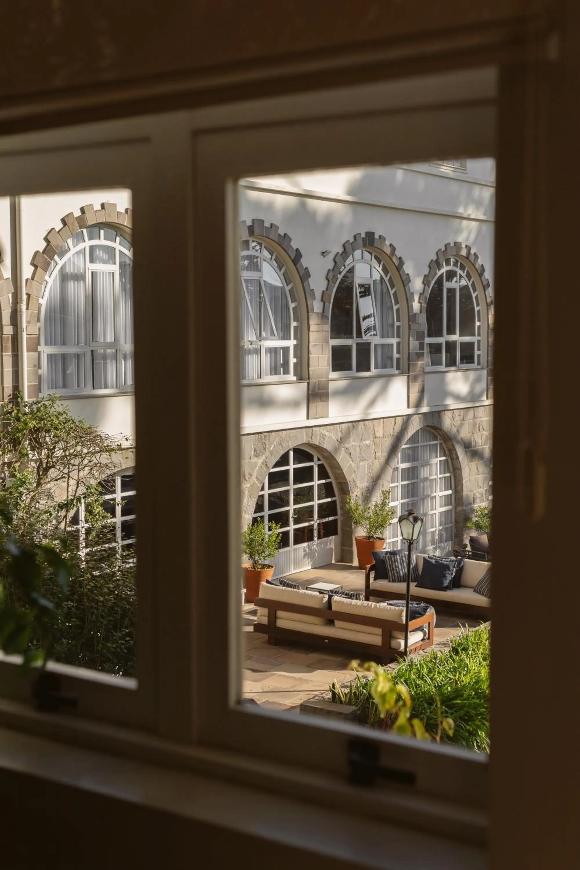 Garden view in Hotel Casacurta
