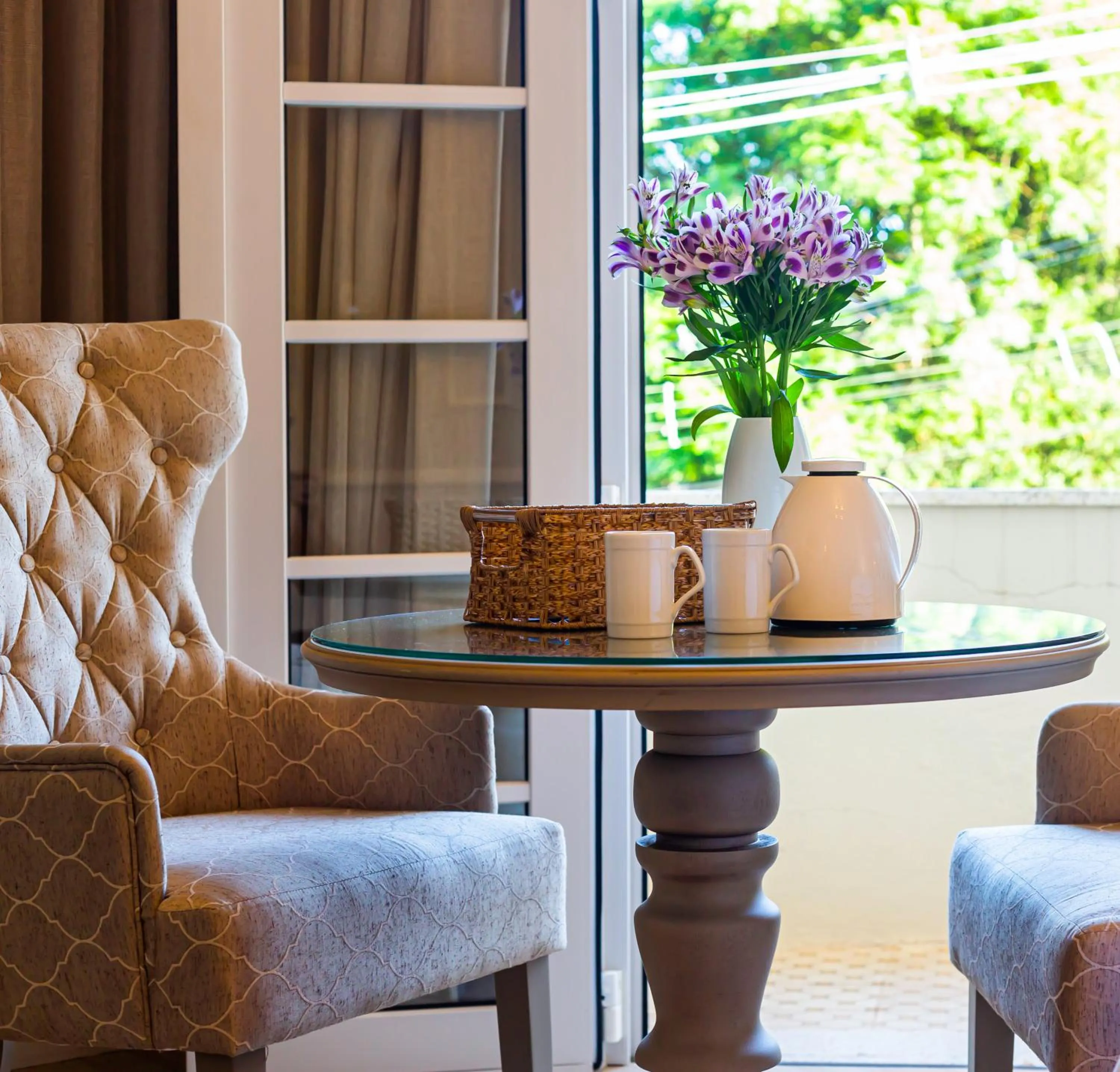 Seating area in Hotel Casacurta