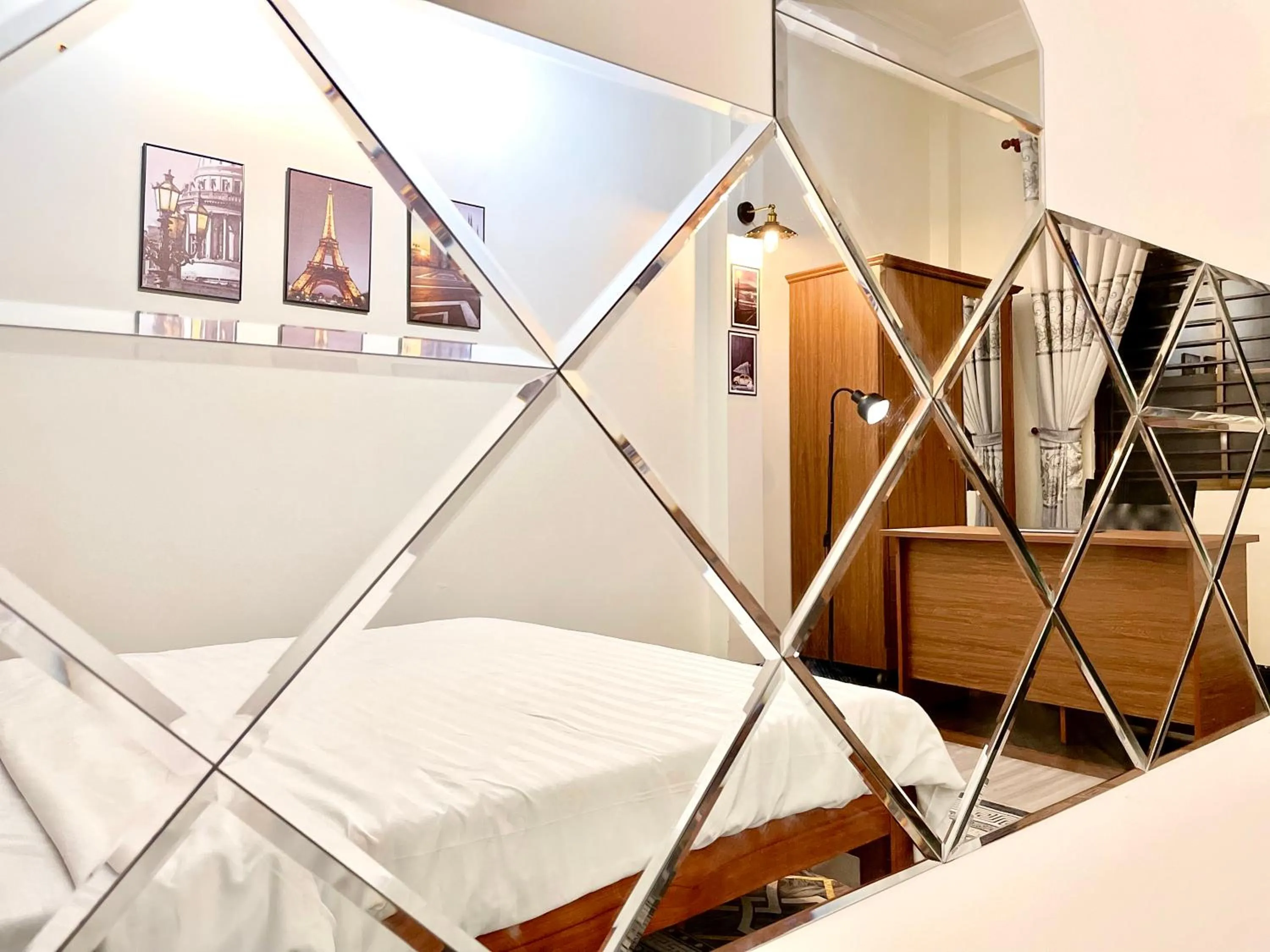 Bed in BÊ TÔNG RESIDENCES HOMESTAY