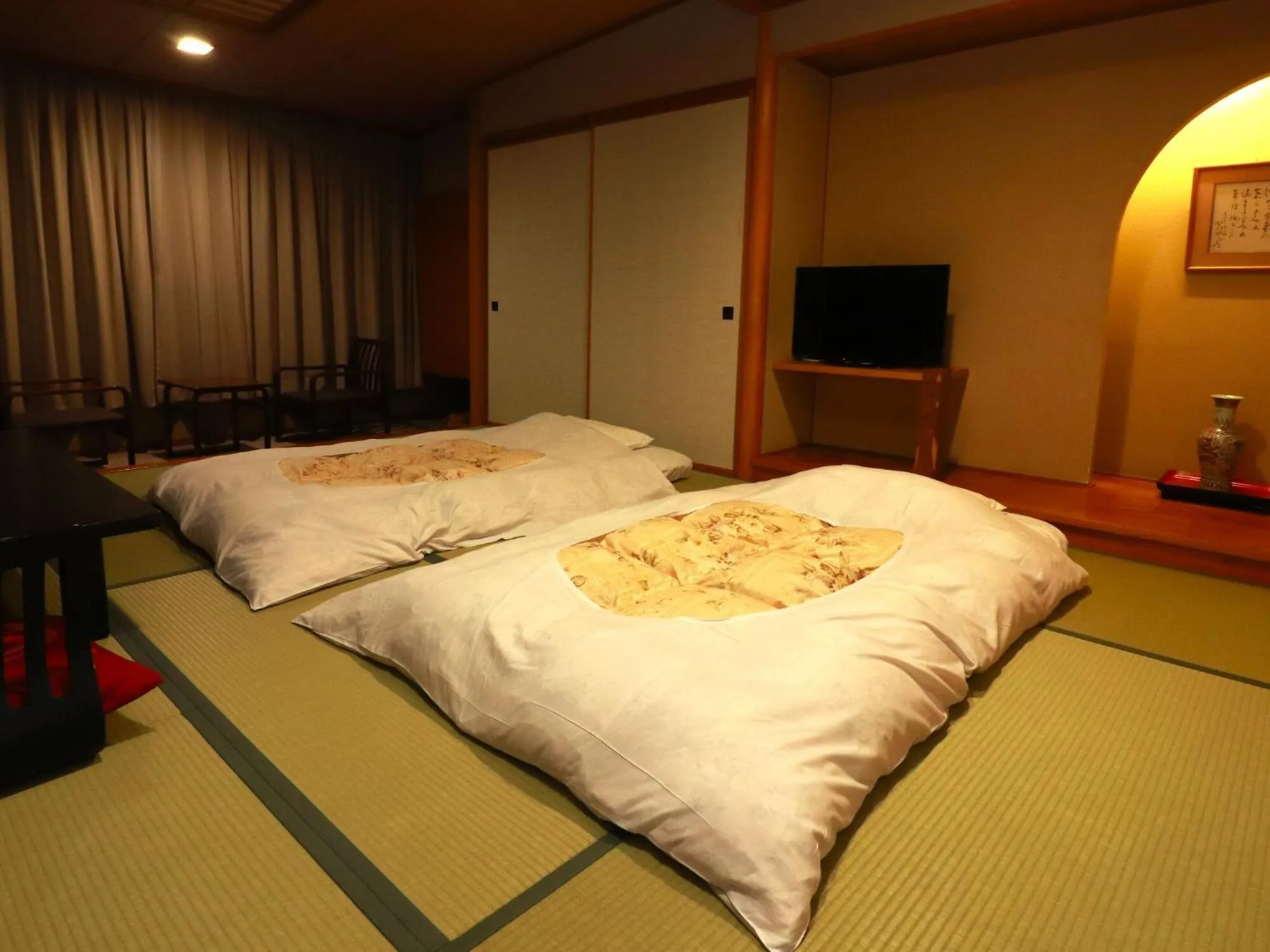 Bed in Hotel Ichii