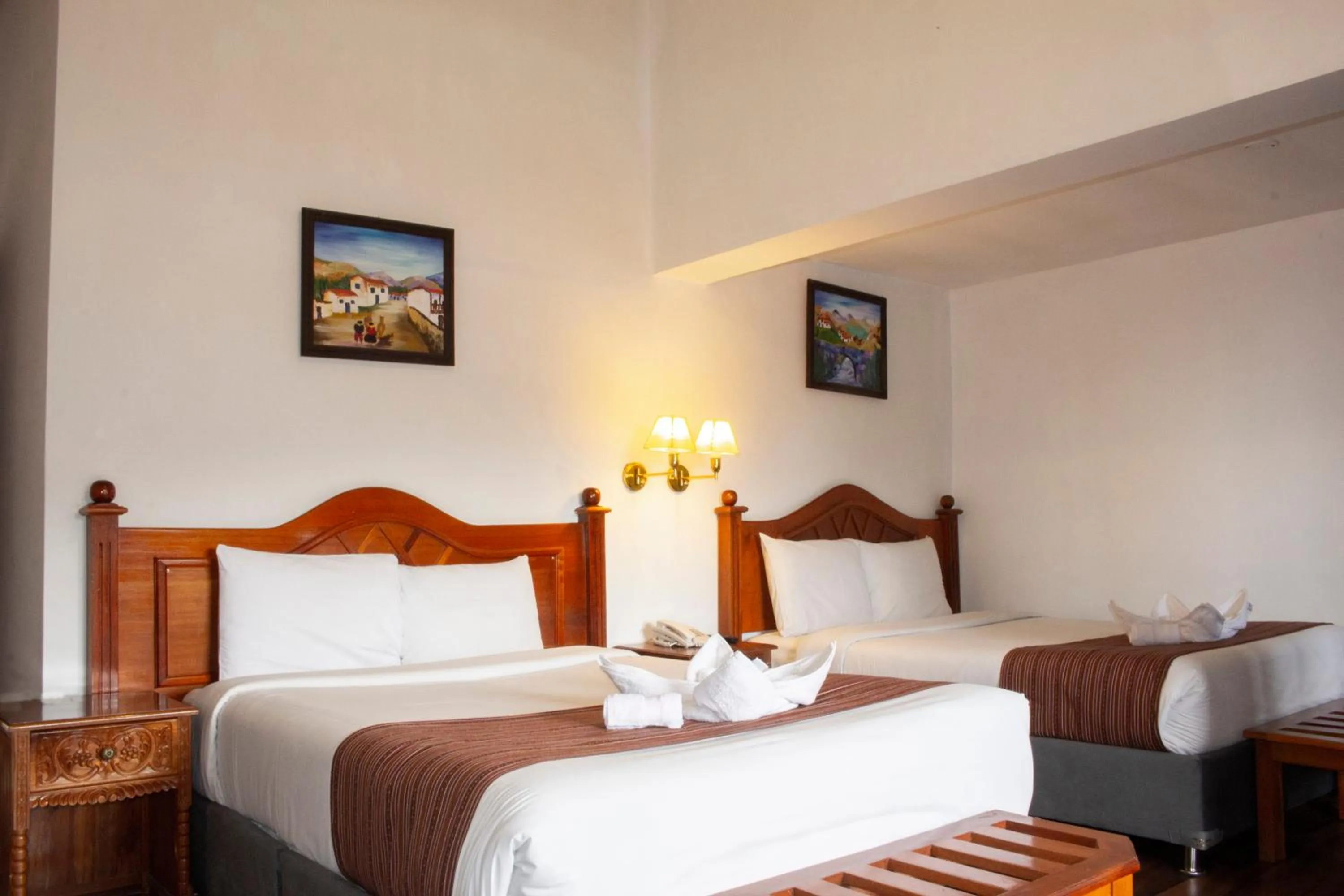 Bed in Hotel Amerinka