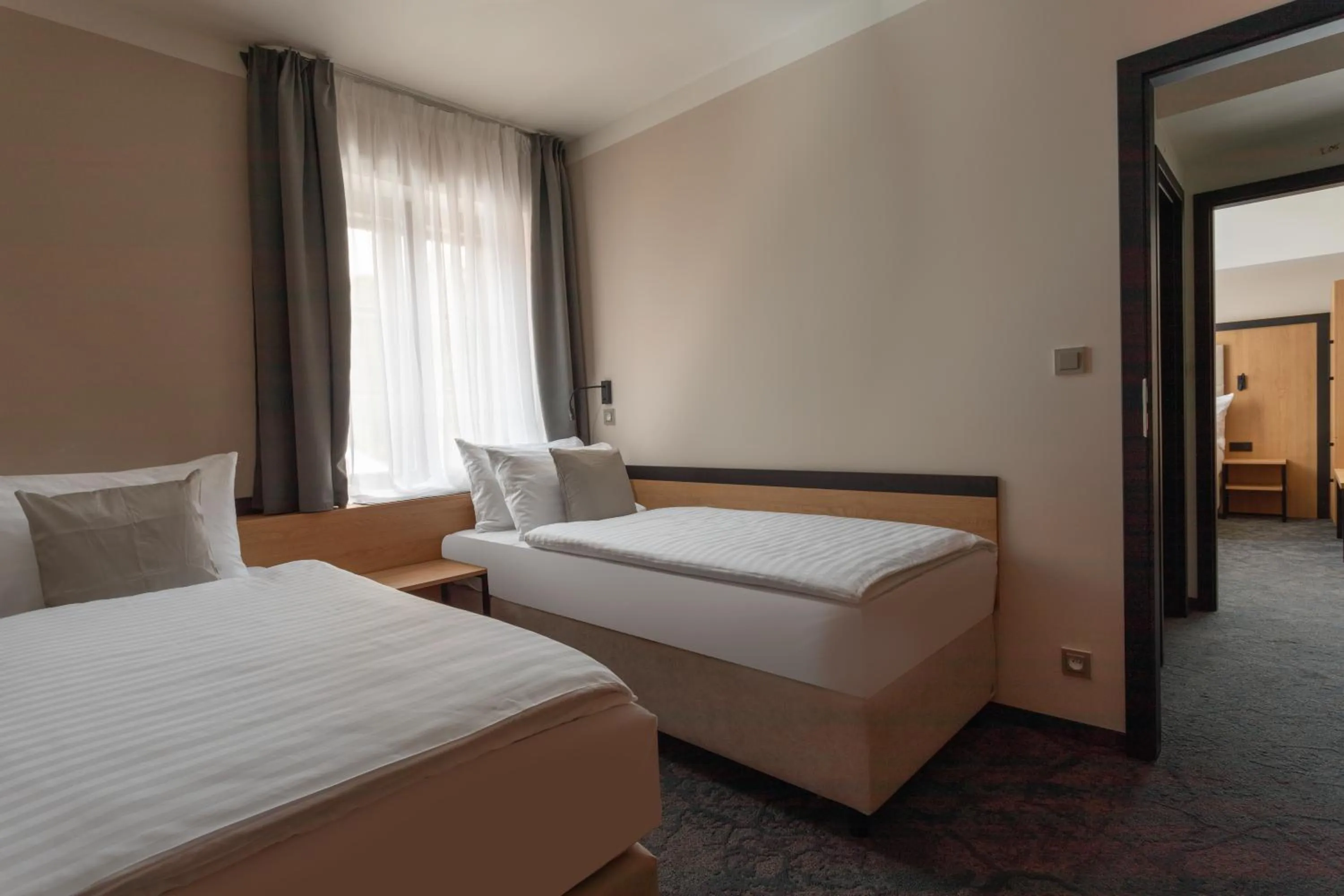 Bedroom, Bed in Pivovar Rožmberk