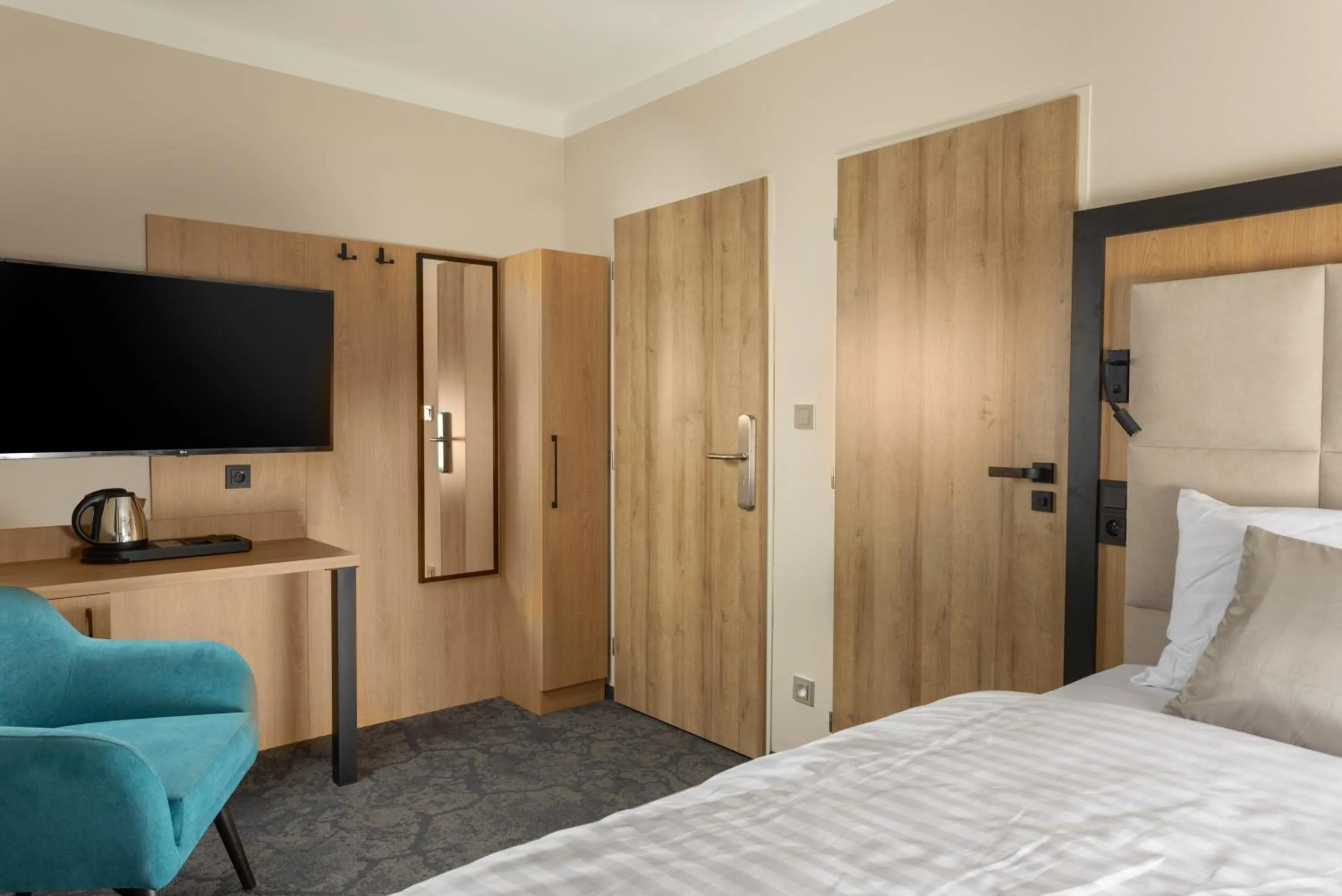 Coffee/tea facilities, Bed in Pivovar Rožmberk