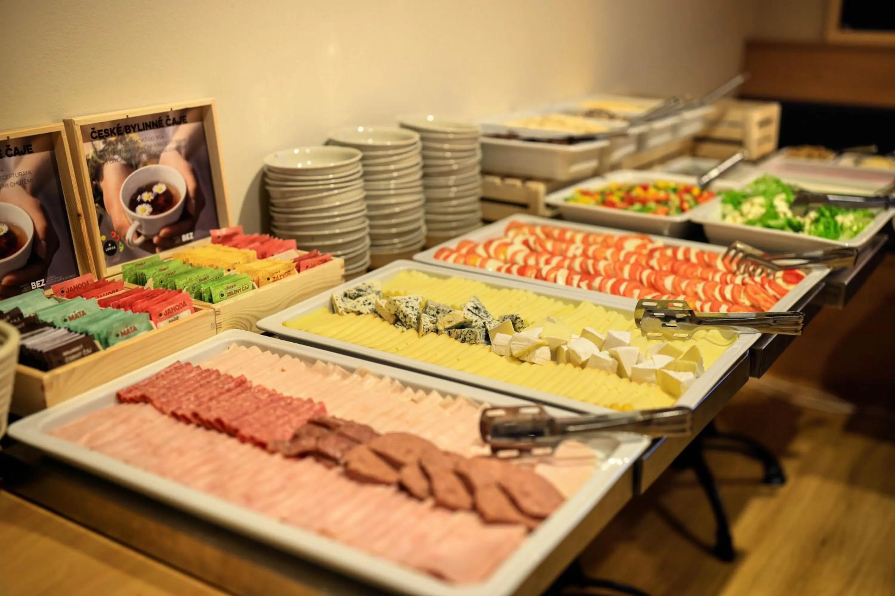 Buffet breakfast in Pivovar Rožmberk