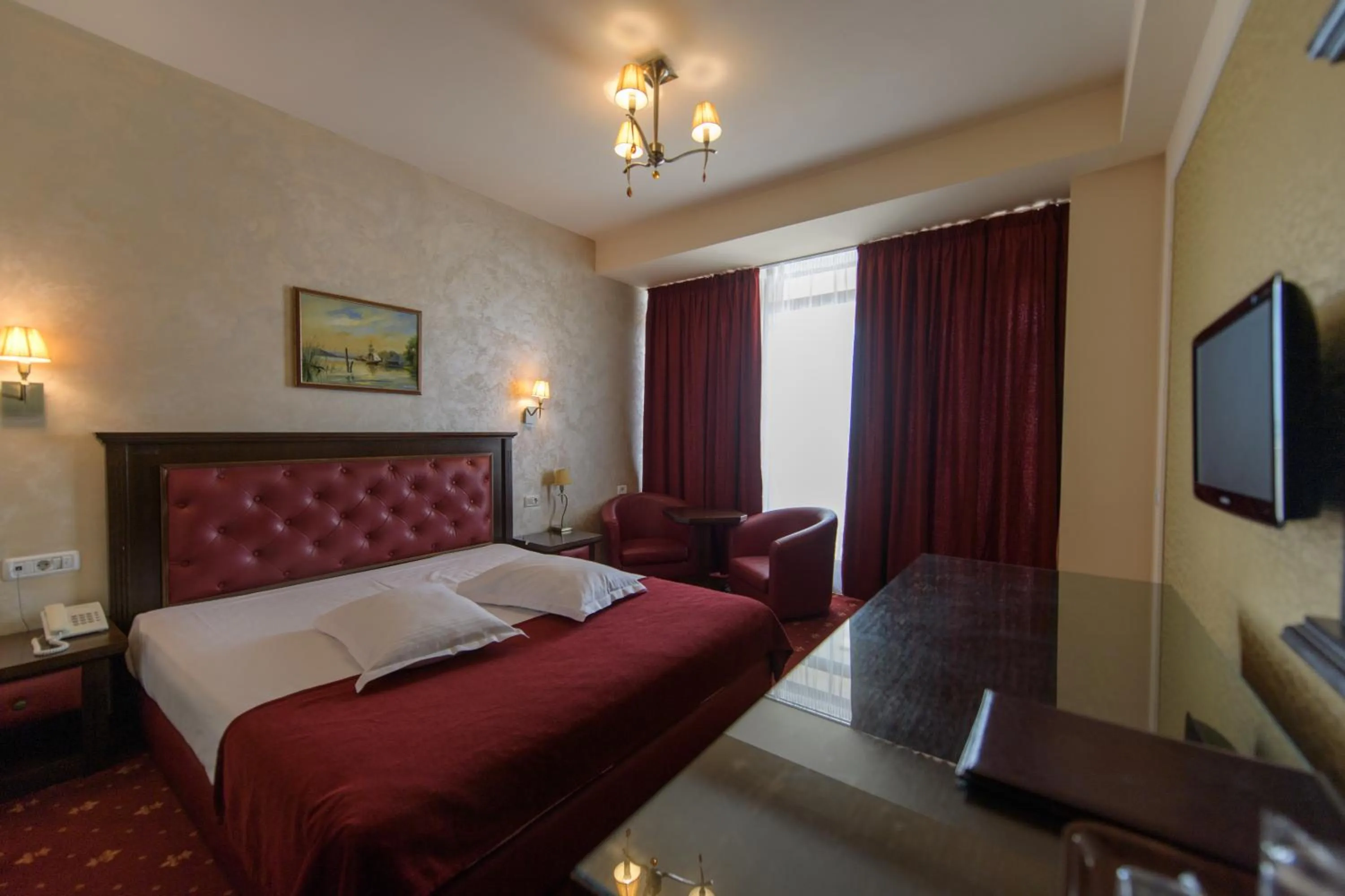 Bed in Hotel Golden Palace