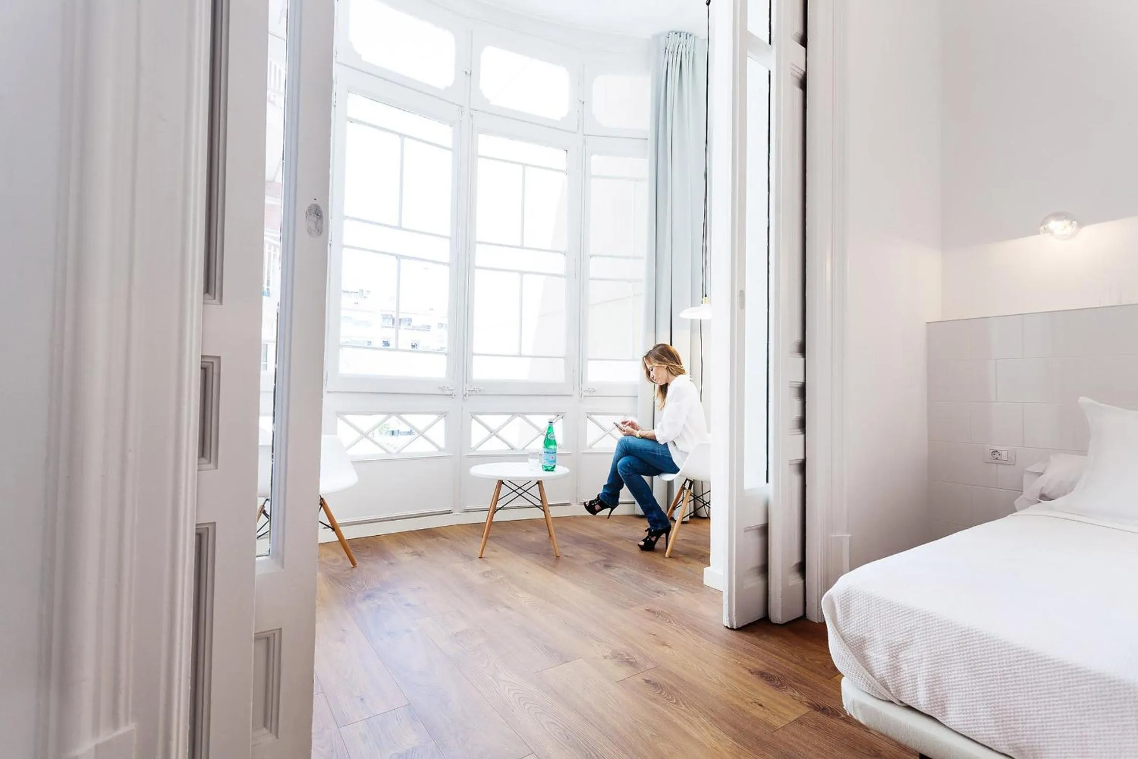 People, Bed in Hostal Argo