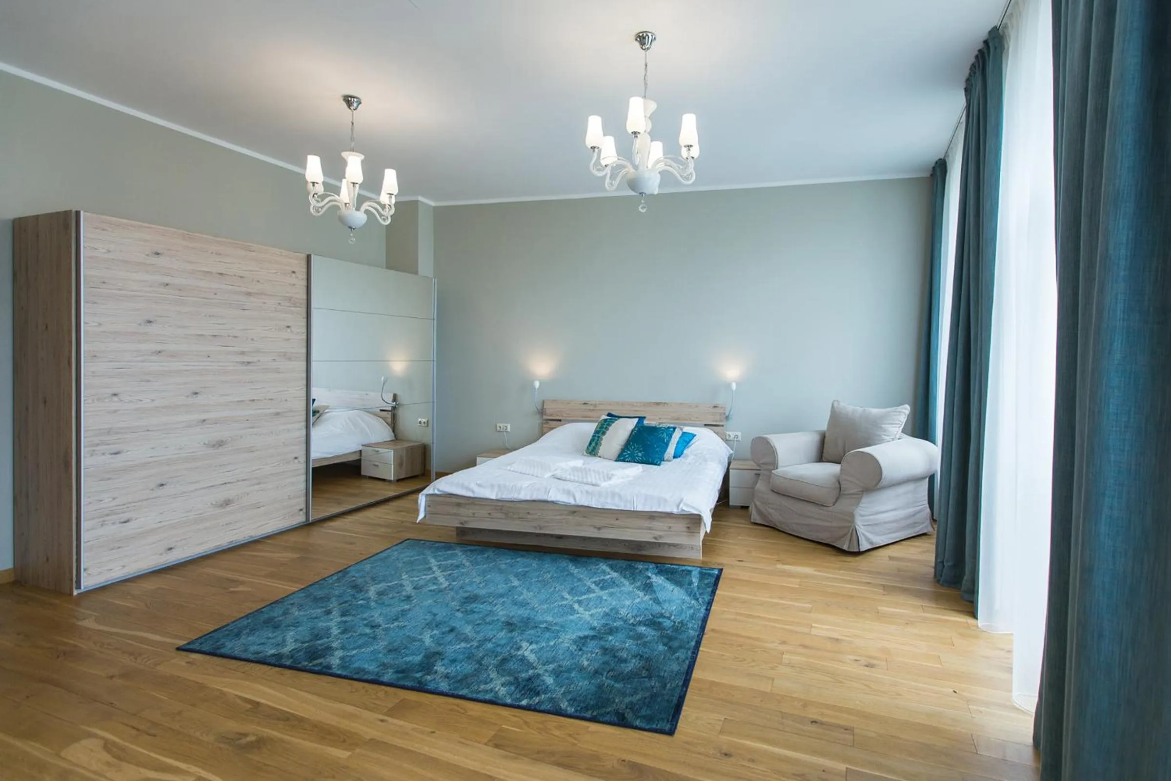 TV and multimedia, Bed in Riga Lux Apartments - Ernesta, Free parking