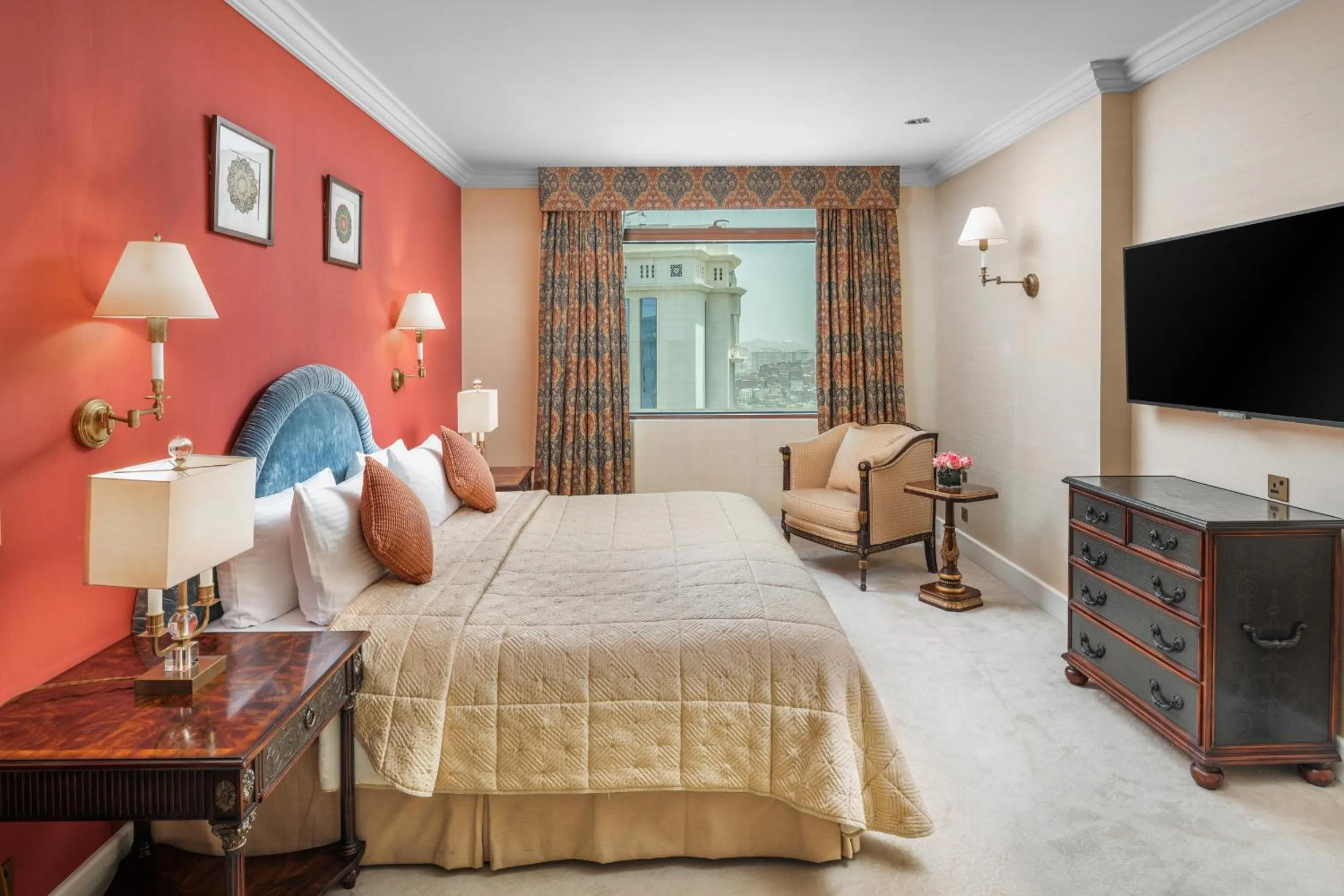 Communal lounge/ TV room, Bed in Anjum Makkah Hotel