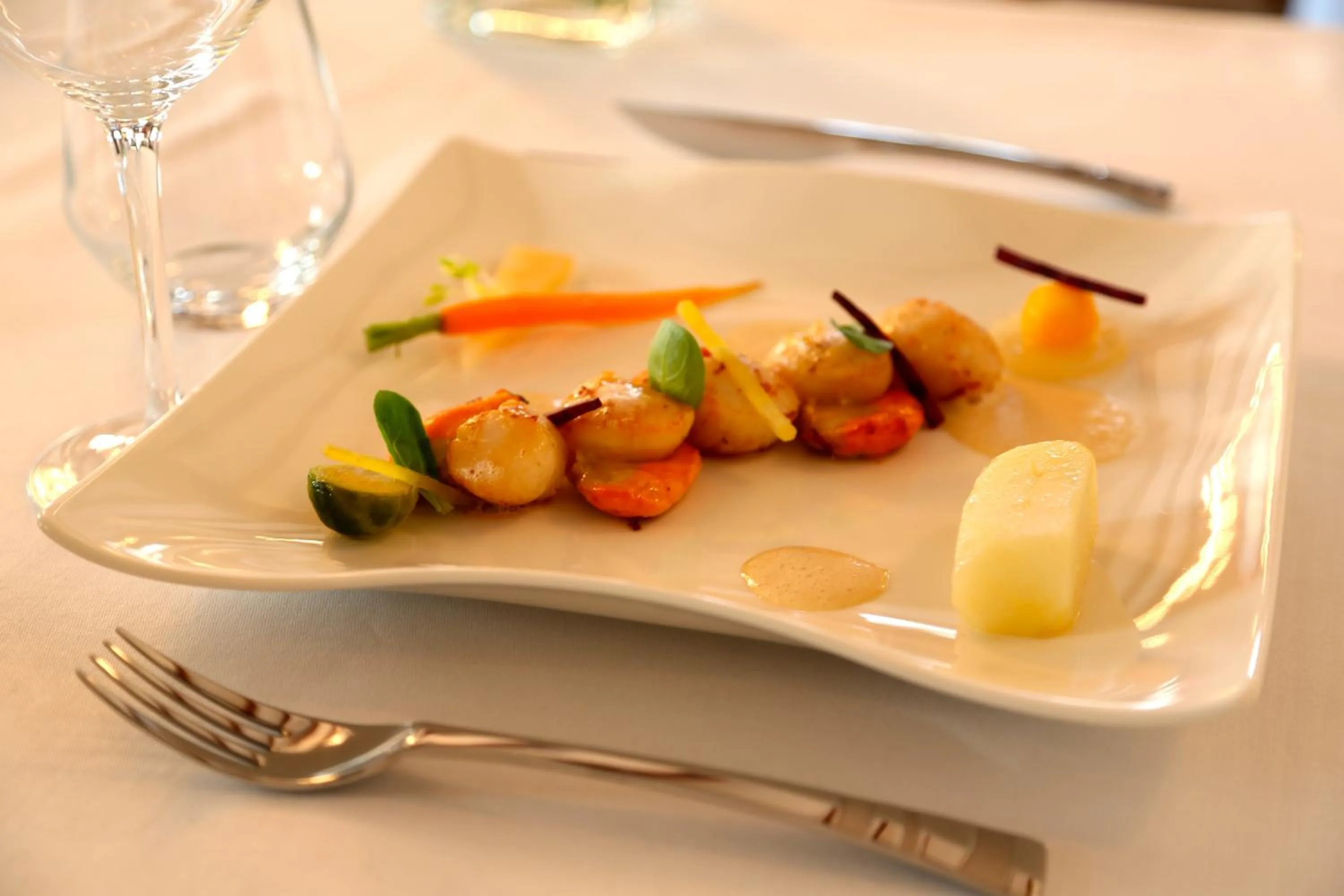 Food and drinks in Hotel Restaurant Le Lion d'Or