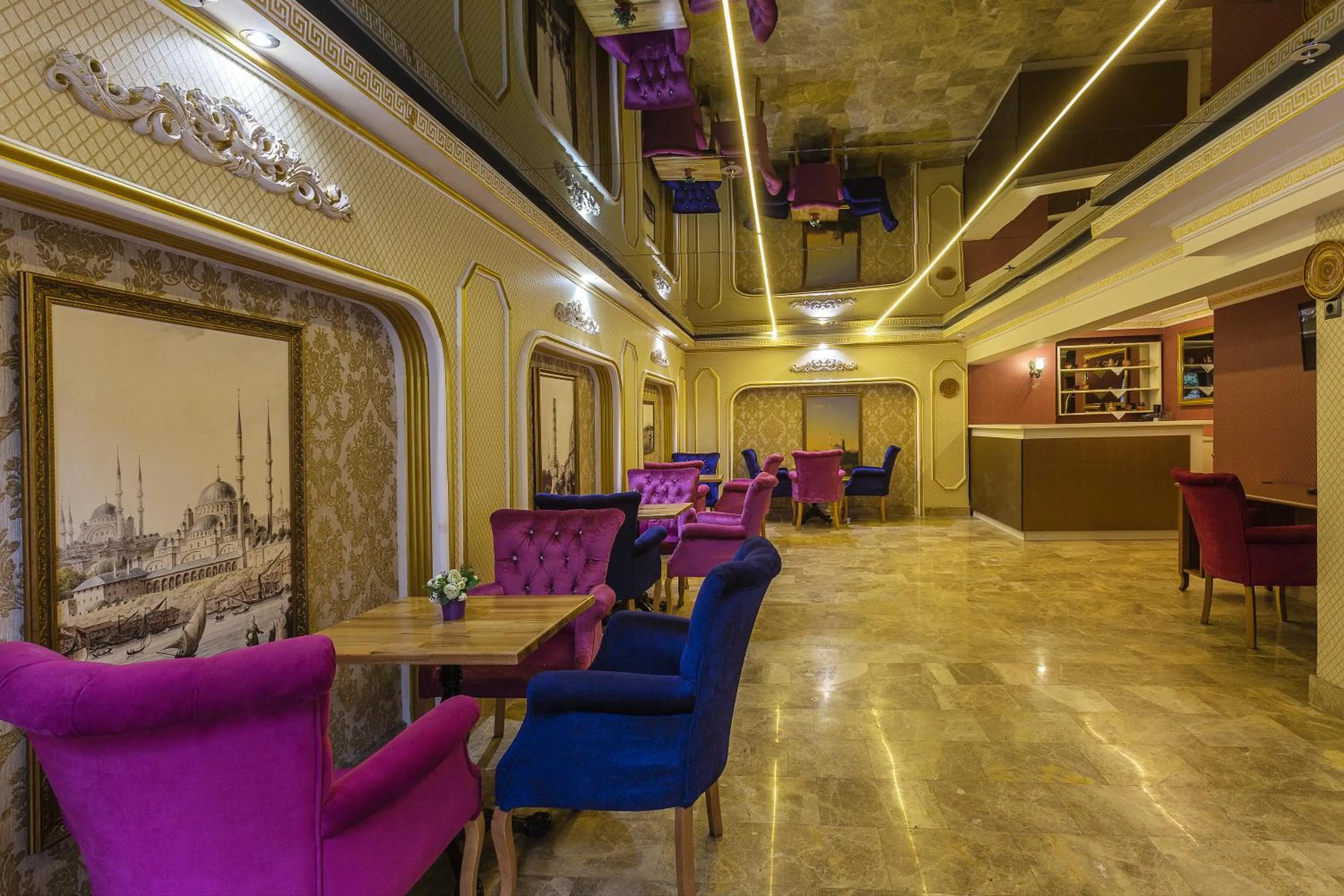 Lobby or reception in Lausos Palace Hotel Şişli