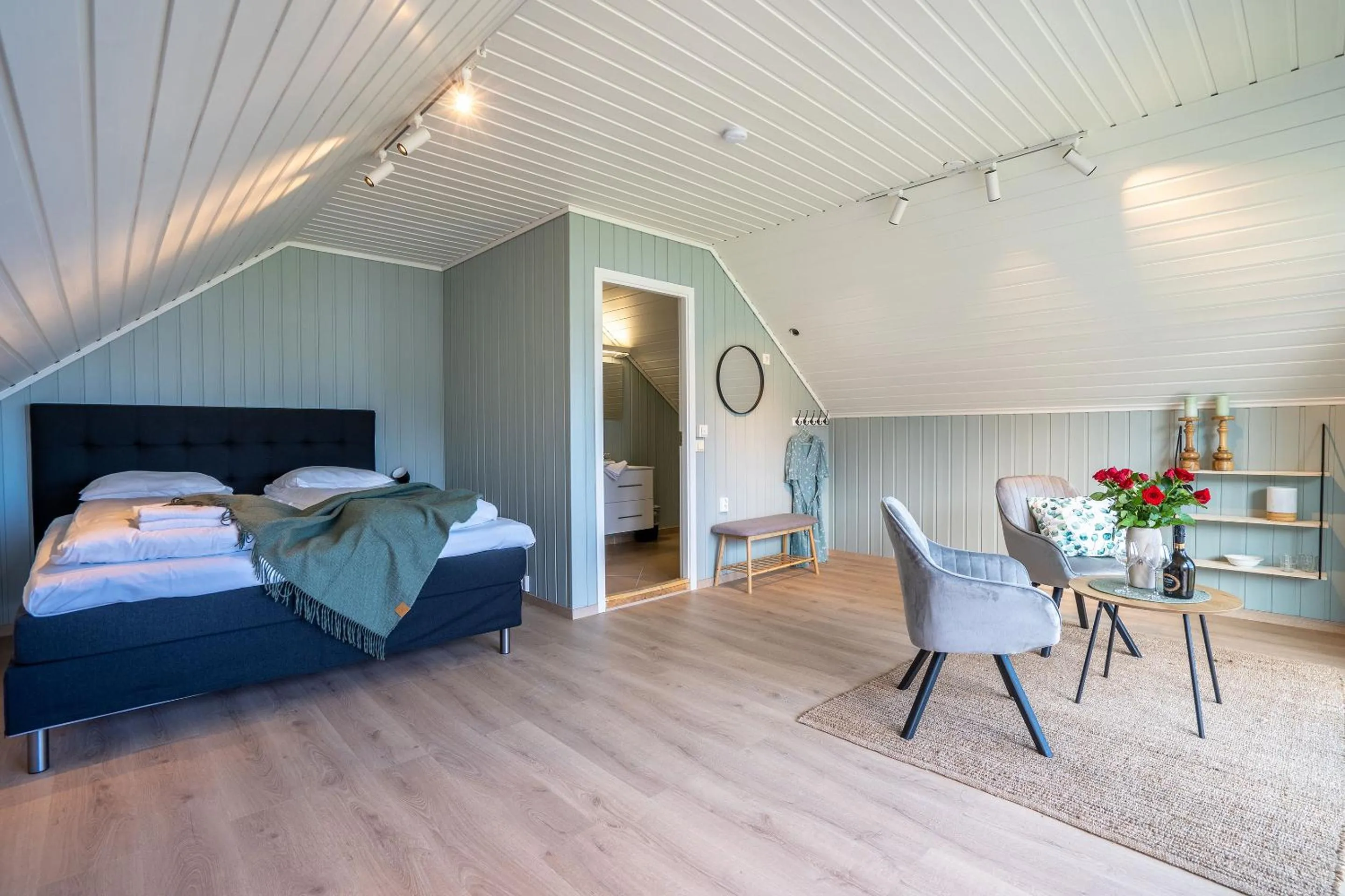 Bedroom, Bed in Topcamp Havblikk - Helgeland