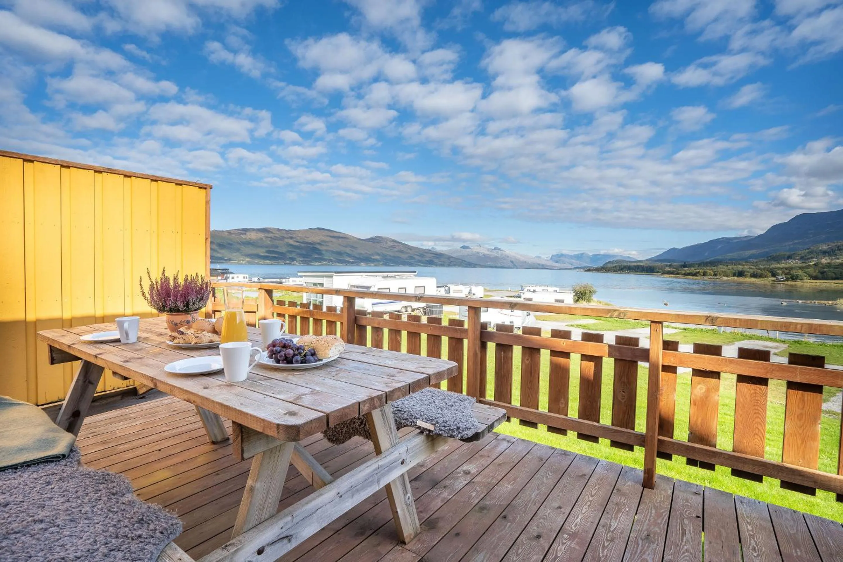 Balcony/Terrace in Topcamp Havblikk - Helgeland