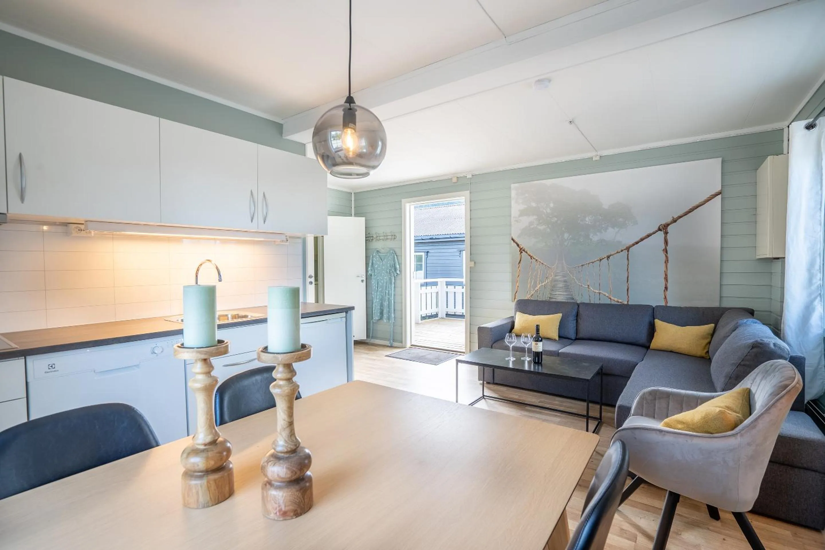 Living room in Topcamp Havblikk - Helgeland