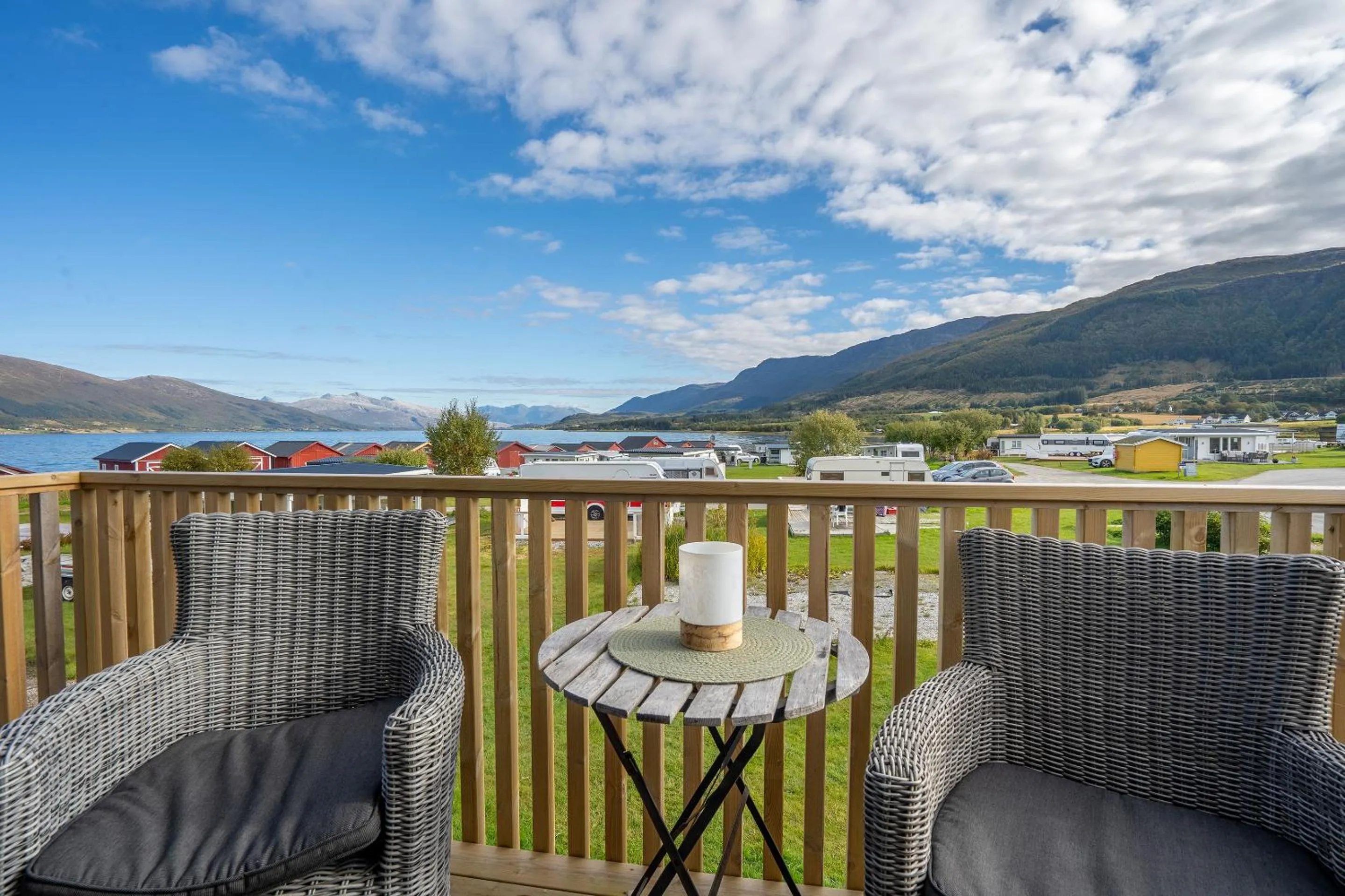 Balcony/Terrace in Topcamp Havblikk - Helgeland